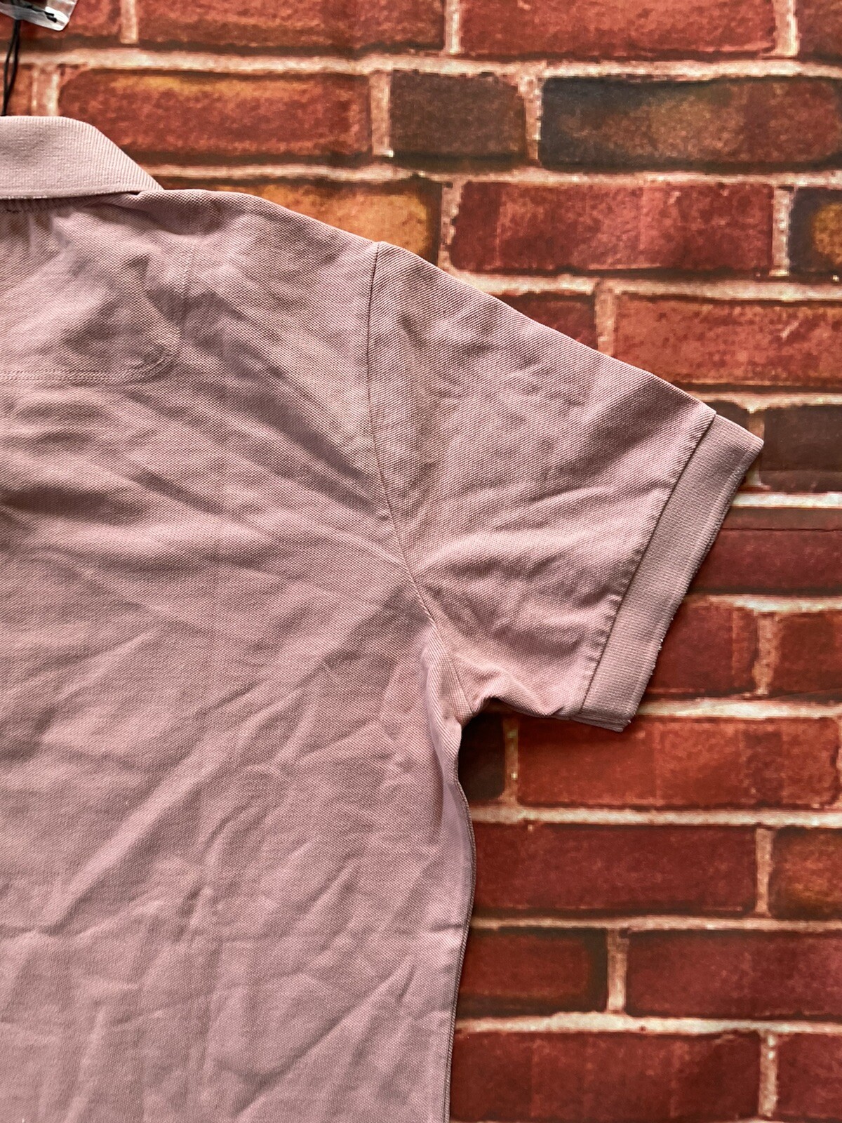 $98 Diesel Men’s T-Night Short Sleeves Polo Shirt In Pink Size S