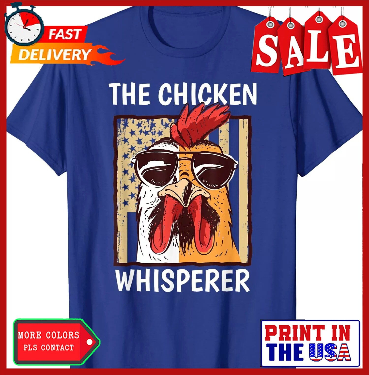 The Chicken Whisperer Farmer Chicken Cute Animal Gift Unisex T-Shirt