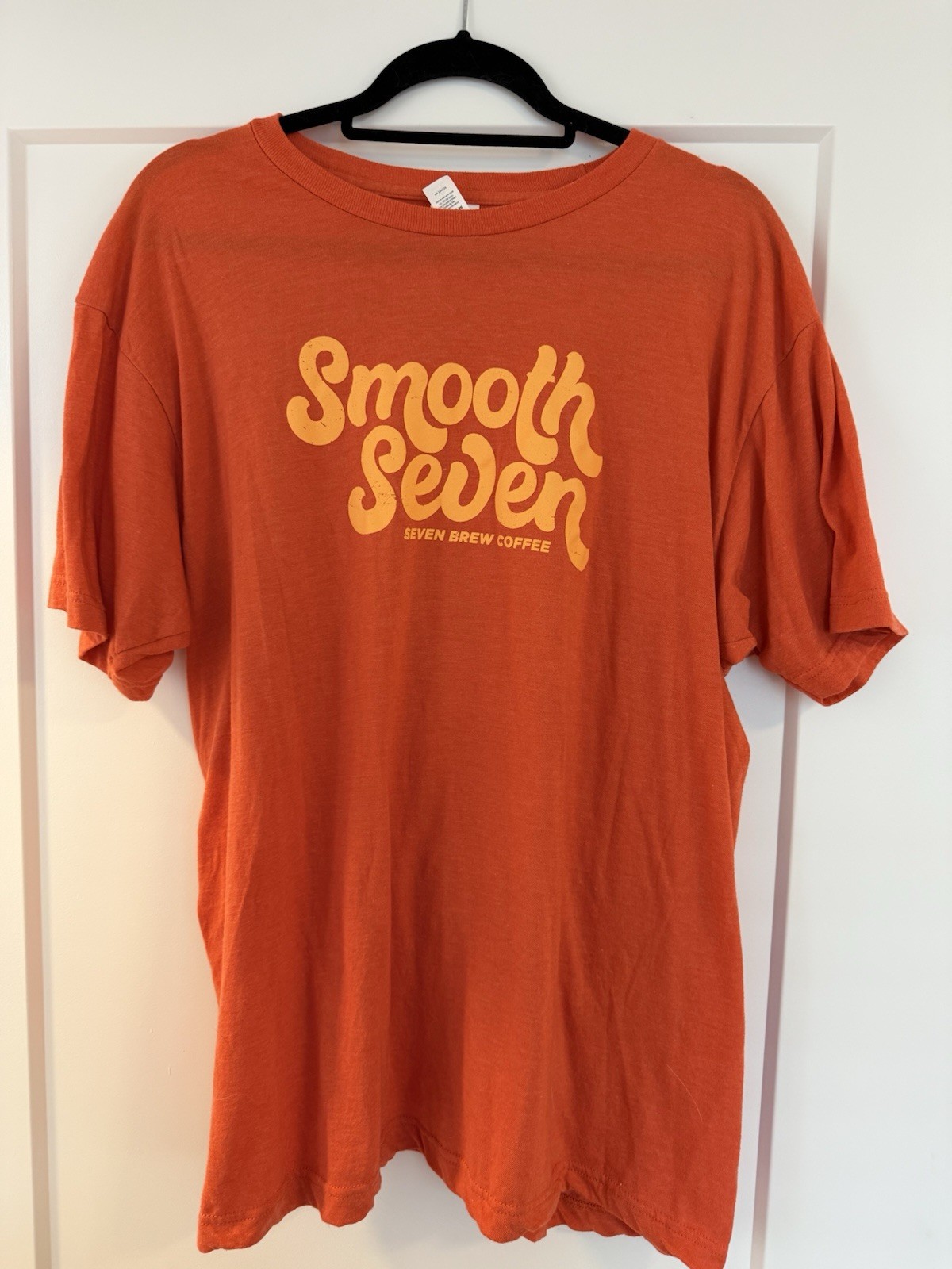 7 brew seven brew orange shirt size XL