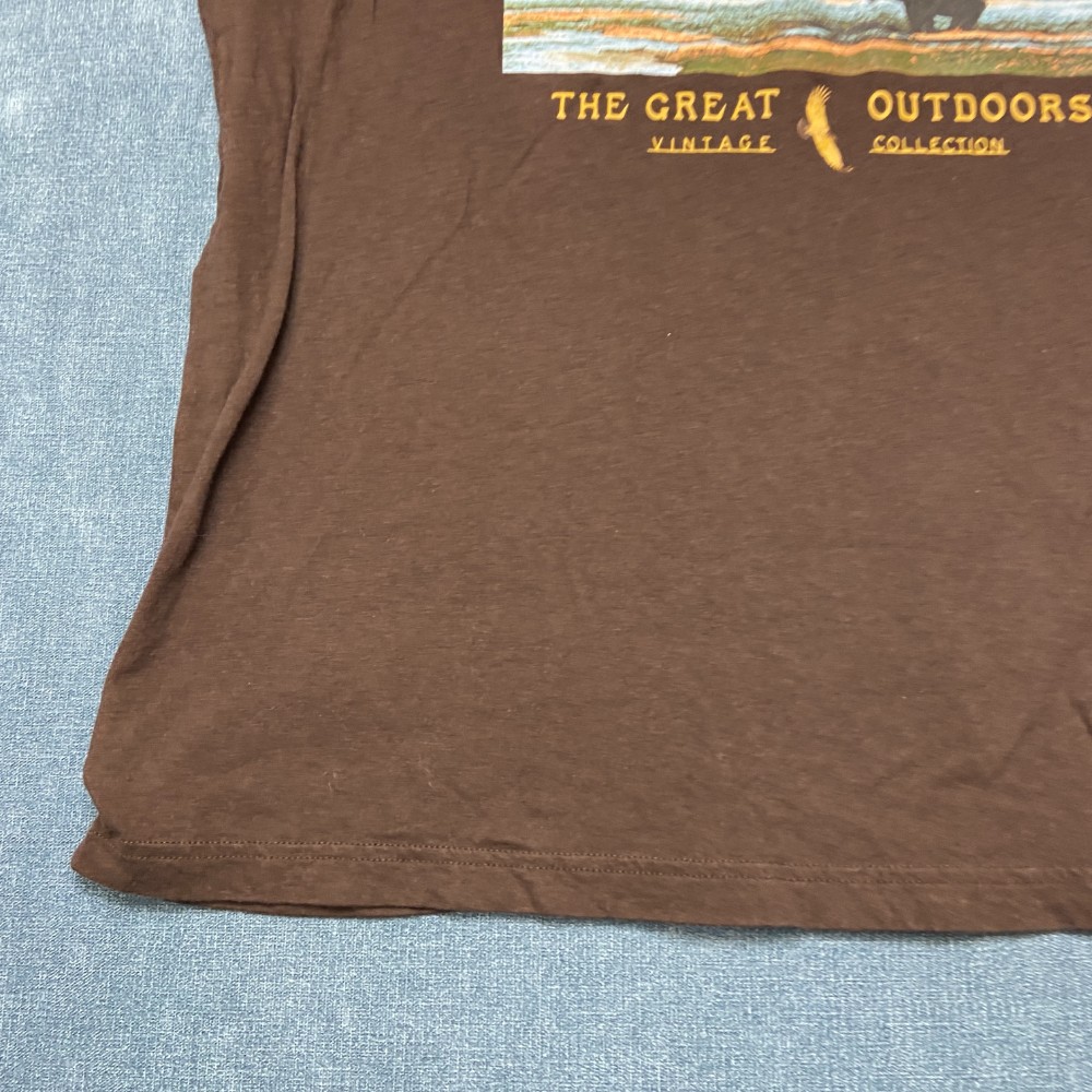 Old Navy T-Shirt Mens Large Brown Cotton Soft Washed Classic Outdoor Casual Tee