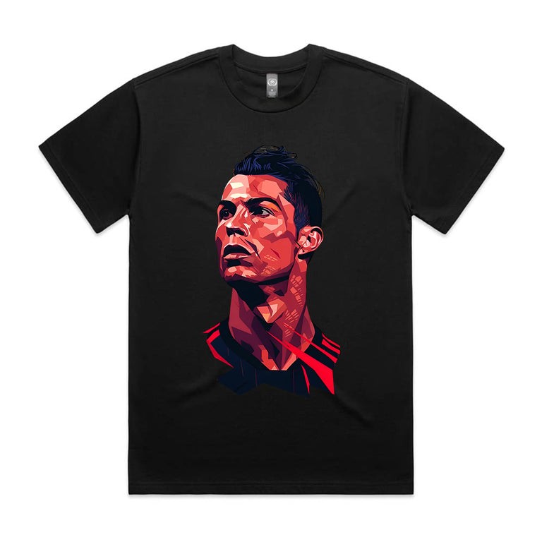 Ronaldo Portugal Portrait Graphic Tee Football Soccer Fan Unisex T-Shirt