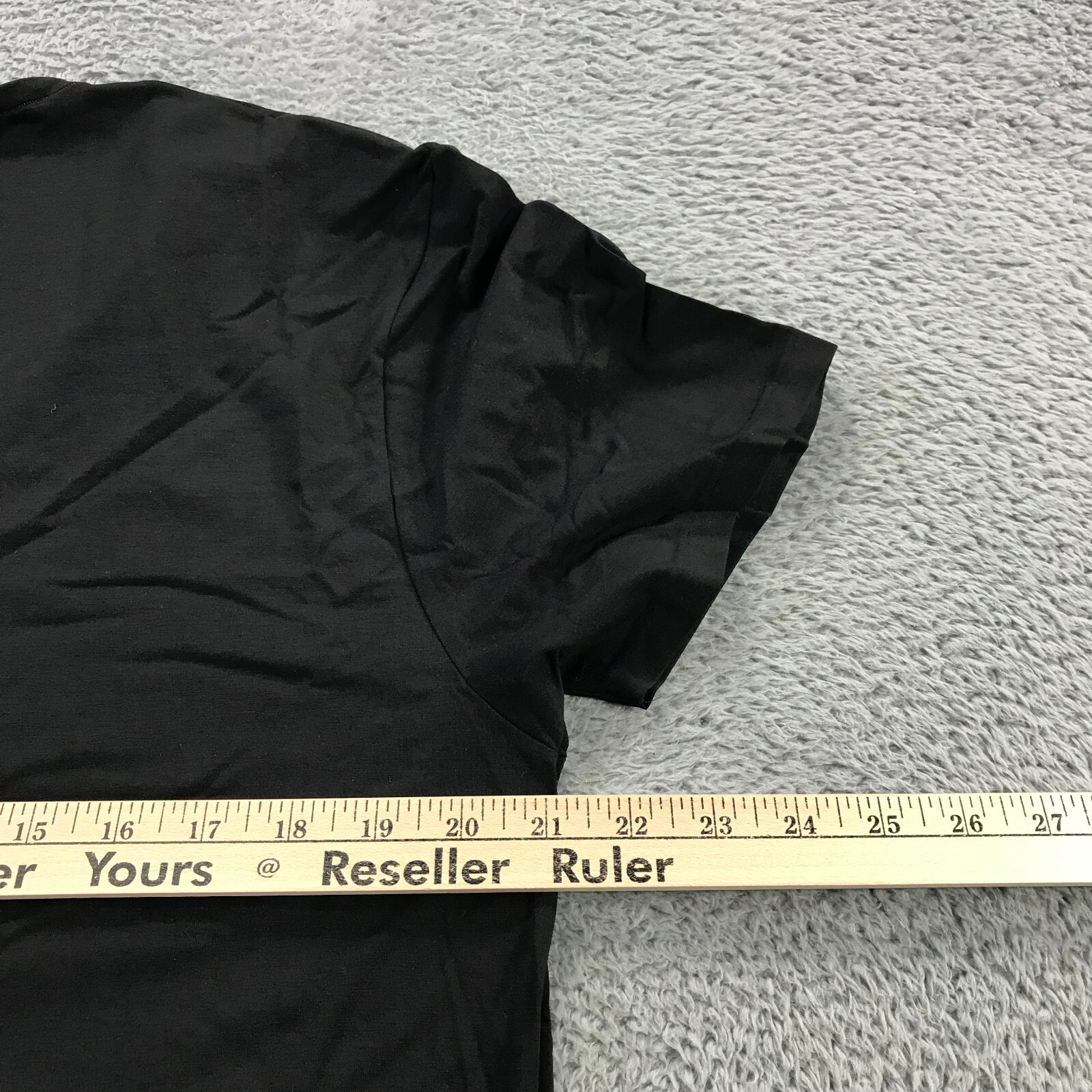 Derek Rose Shirt Mens Extra Large Cotton Stretch T Shirt Black V Neck $115 Elas