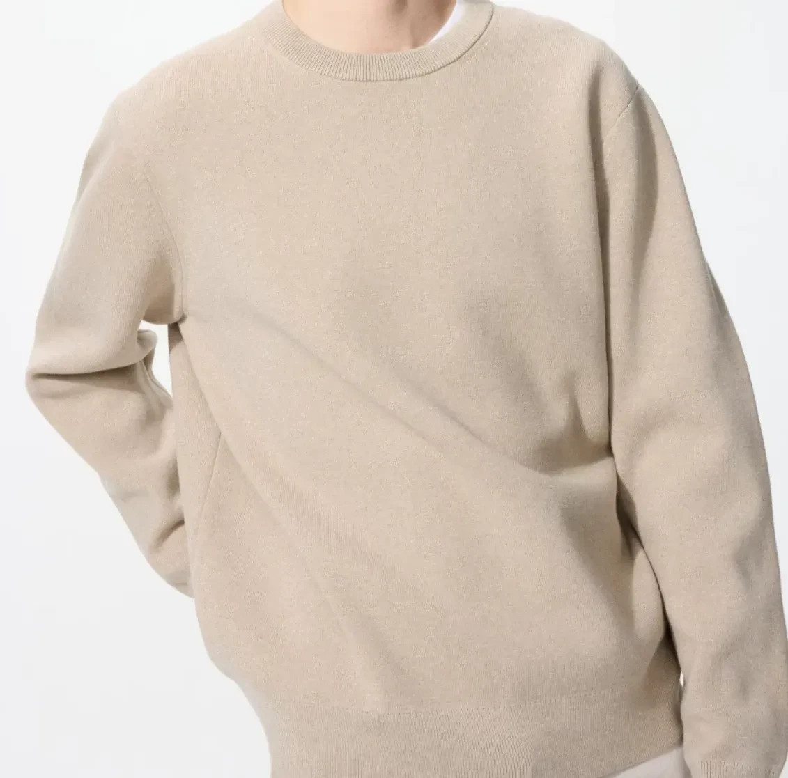 UNISEX Wear UNIQLO Machine-Washable Milano Ribbed Sweater Stretchy Knit