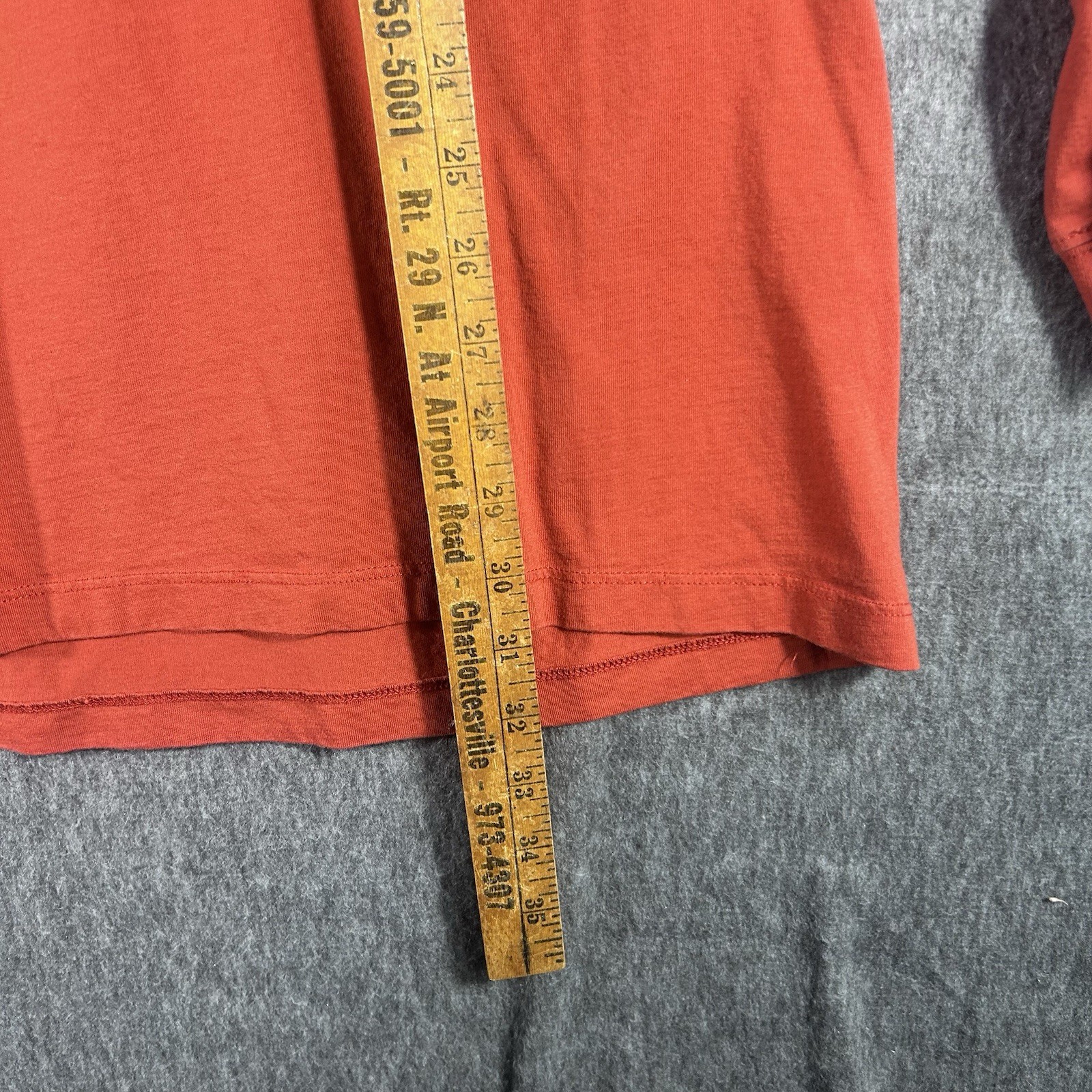 Duck Dog Clothing T-Shirt Mens Size XL Hunting Duck Long Sleeve Burnt Orange