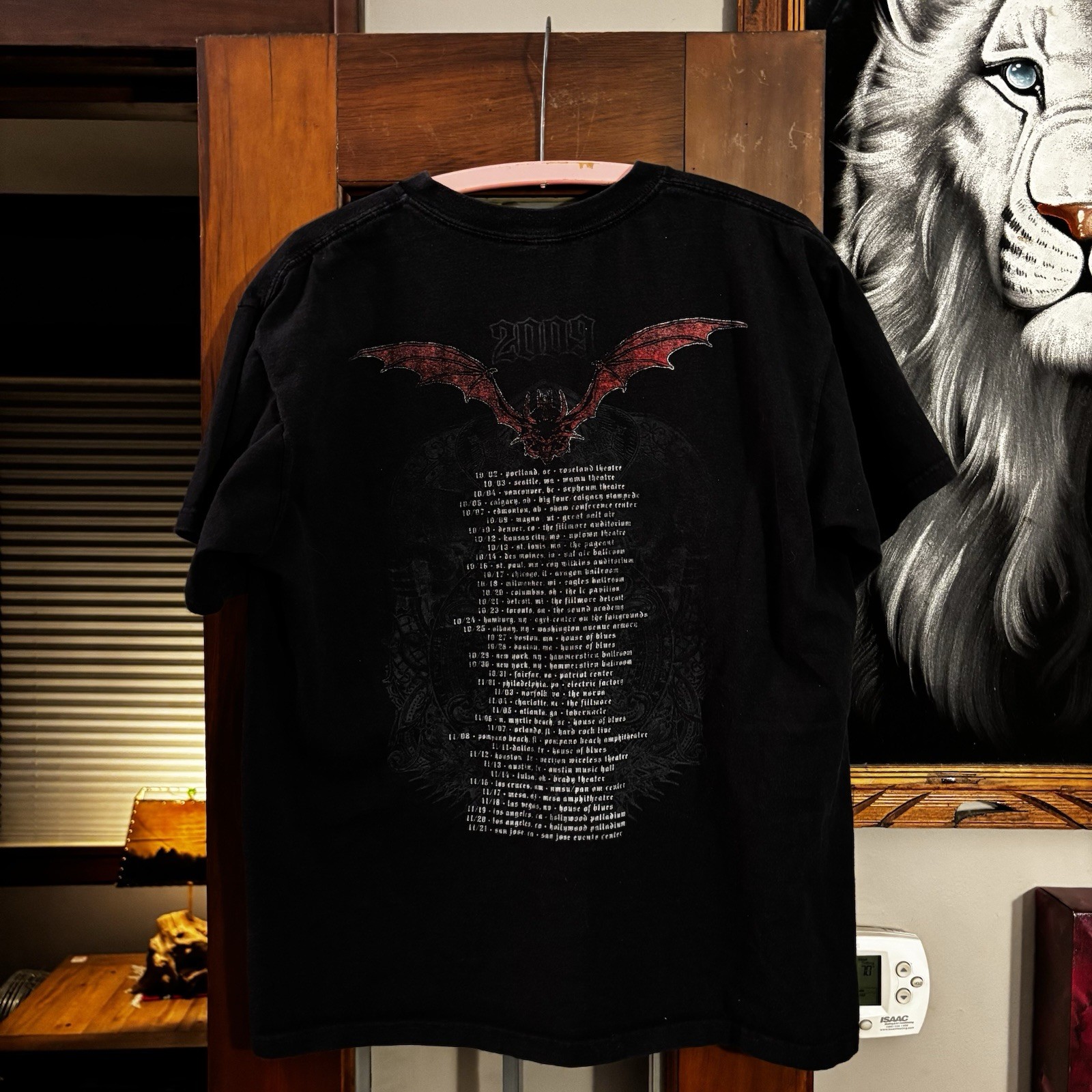 Dethklok Metalocalypse 2009 TV Promo Band World Tour Black T-Size Men’s Large