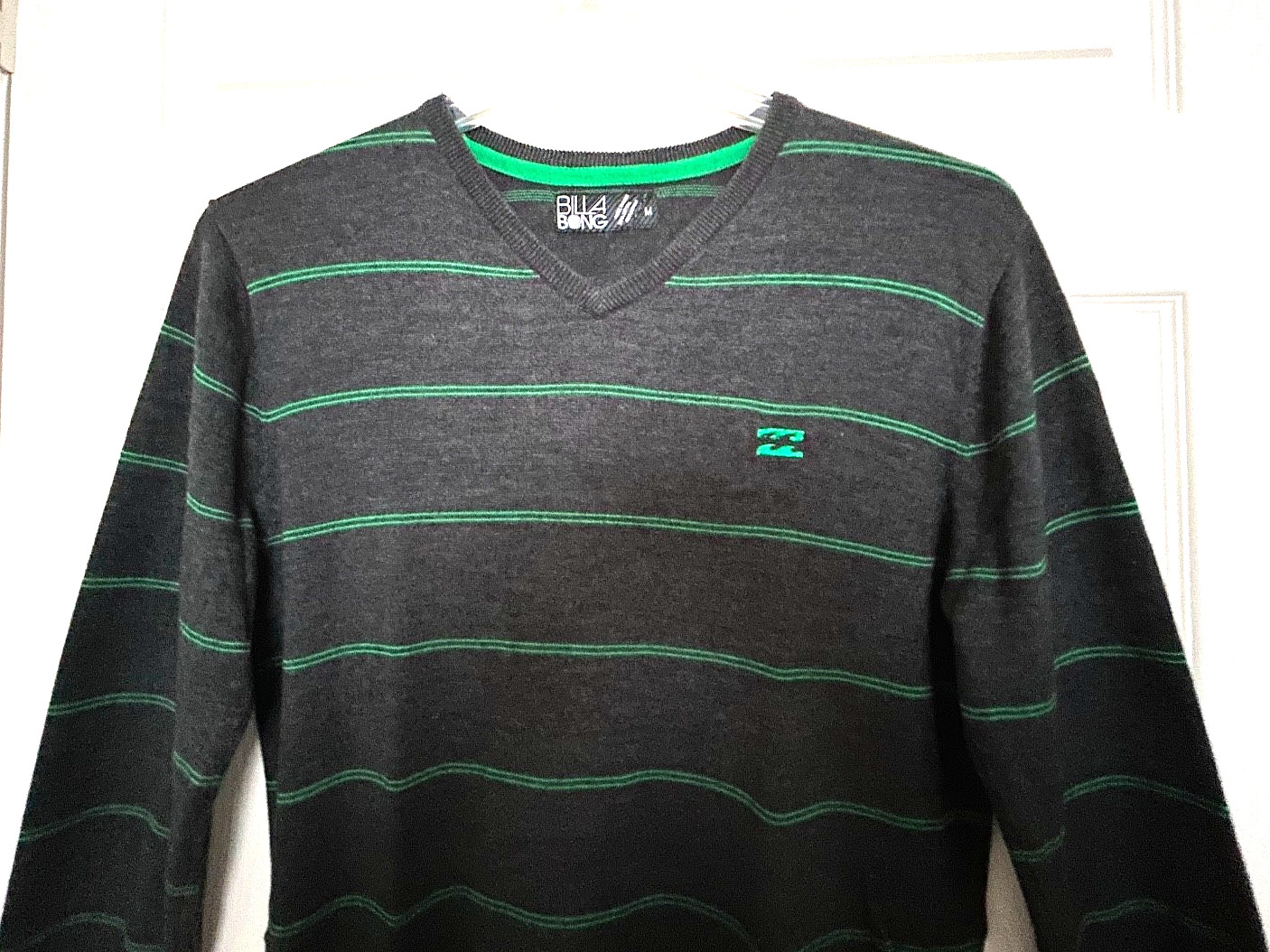 VTG BILLABONG SURF/SKATE Stripe Shirt – OLD LOGO – COTTON BLEND WASHABLE Men’s M