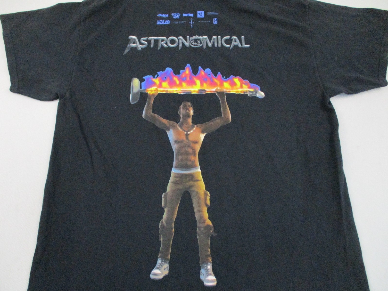 Travis Scott Cactus Jack Shirt Men Medium Black Fortnite Astroworld Kanye Utopia