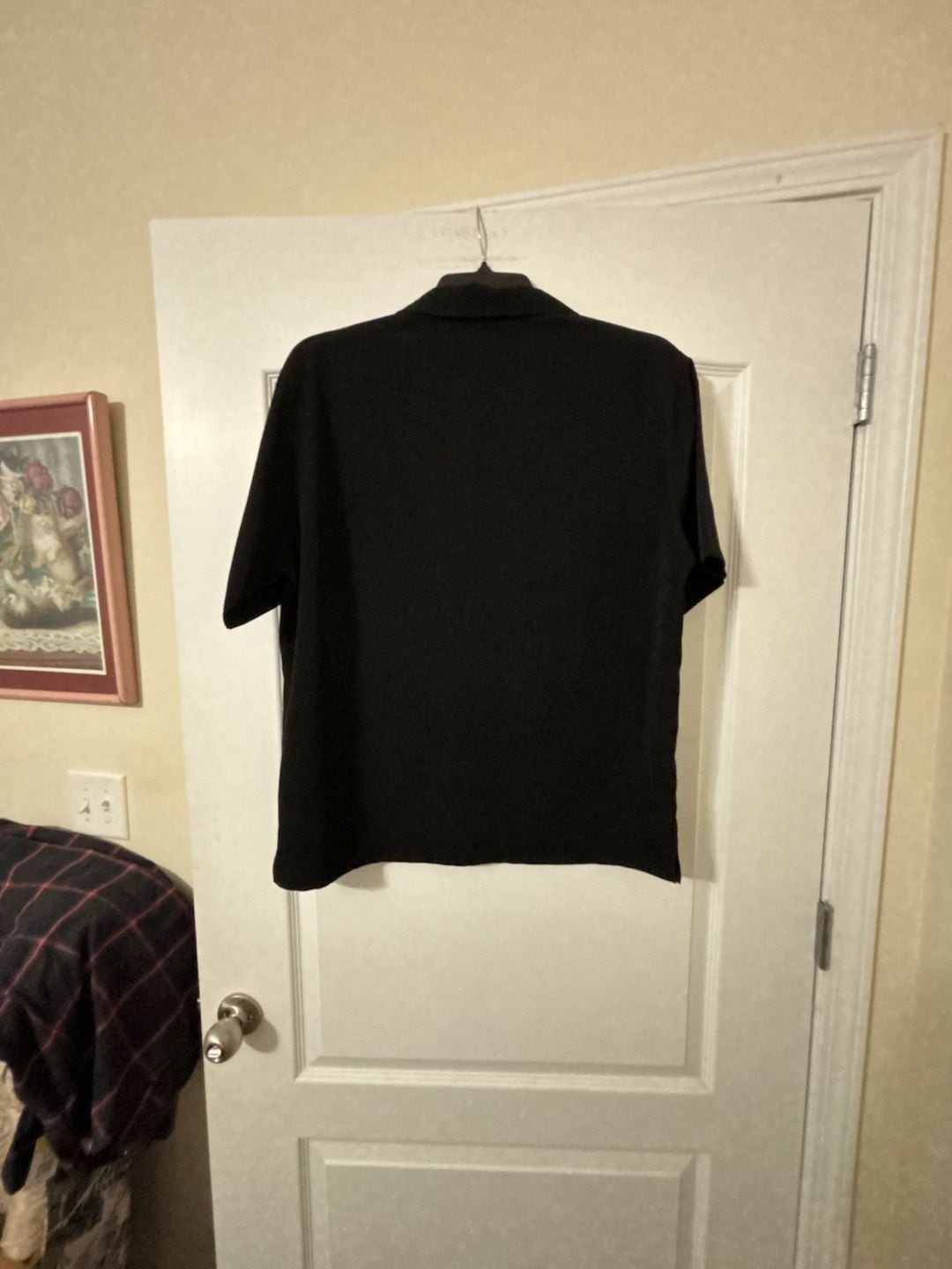 Phillipe Marcel Men’s Size M Black and Cream Retro Bowling Shirt