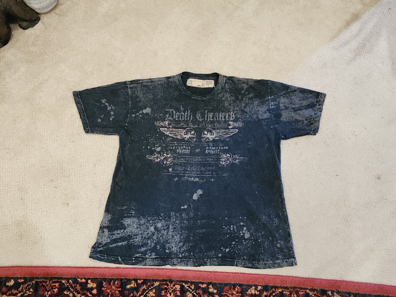 Salvage Death Cheaters Distressed Men’s Size Large Tshirt Rare