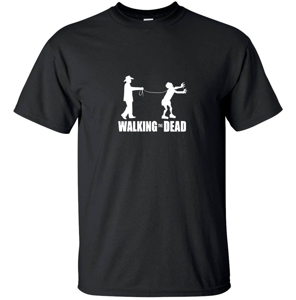 Walking the Dead – Funny Zombie Walking the Dead T-Shirt Black White Custom Size