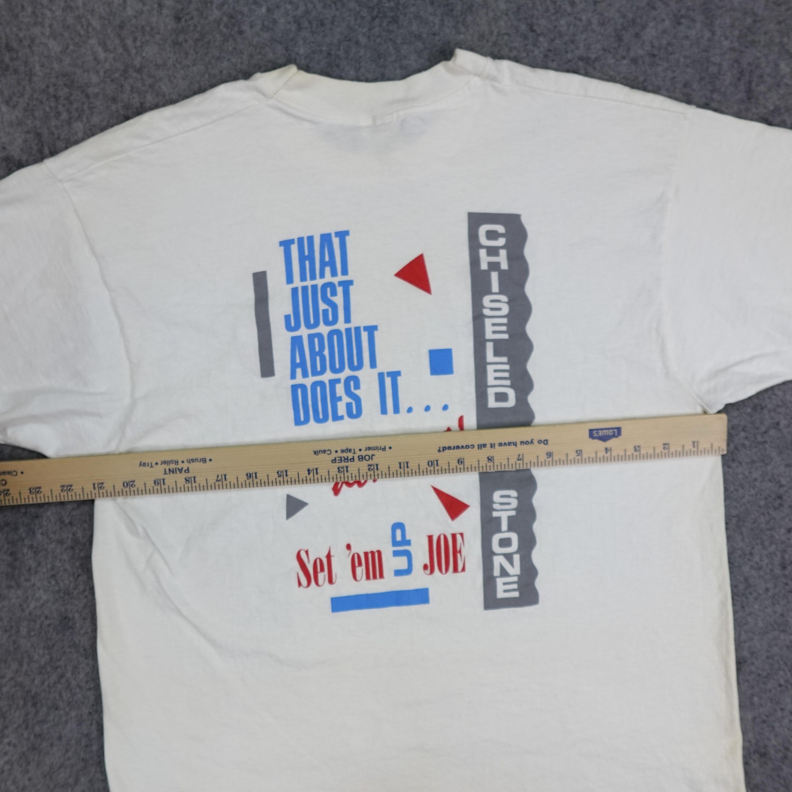 Vintage Vern Gosdin Shirt Mens XL White Hard Country Chiseled In Stone 80s Tee