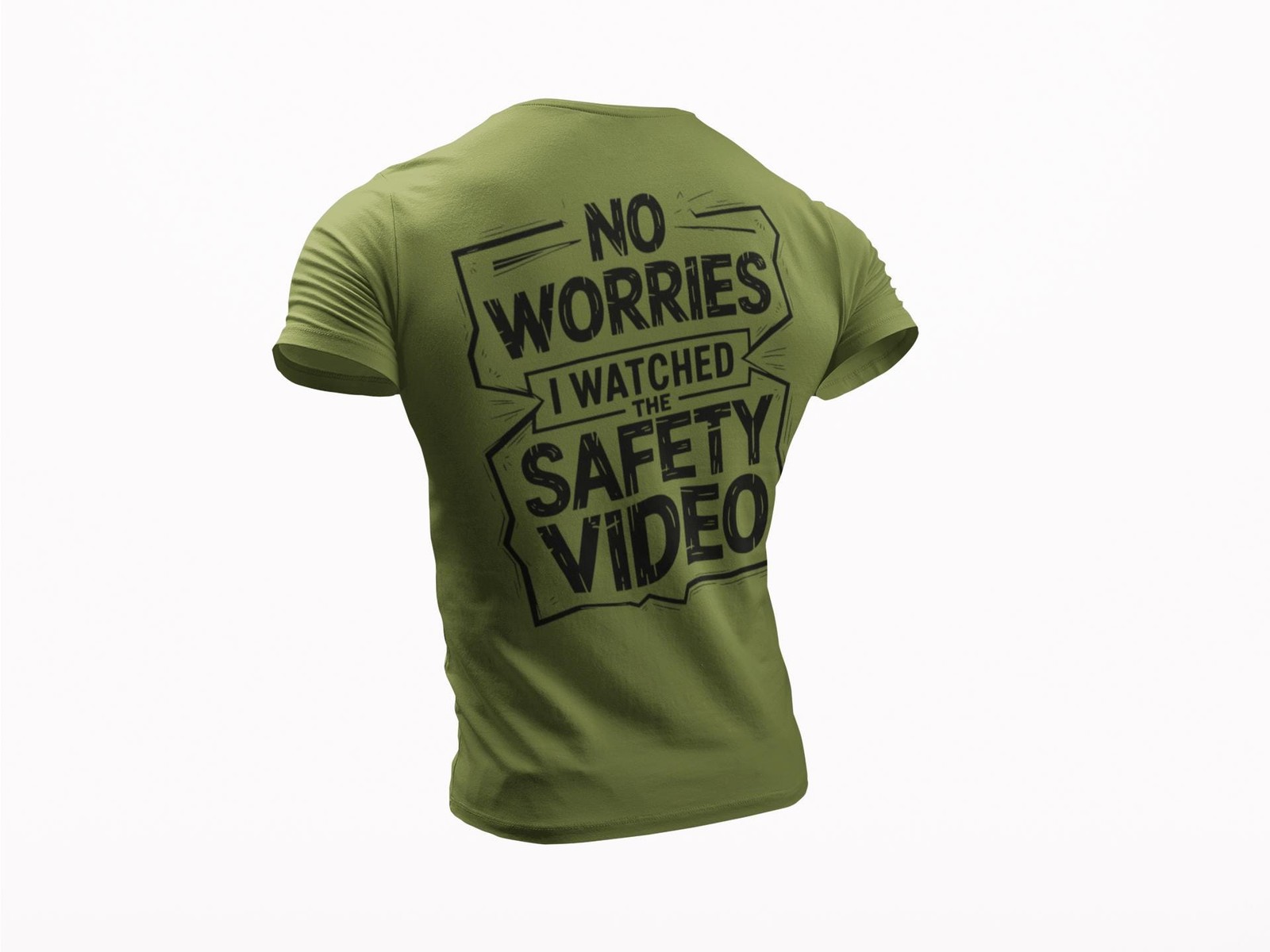 Jobsite Safety Humor T-Shirt – ‘I Watched Safety Video’ – Funny Work Safety