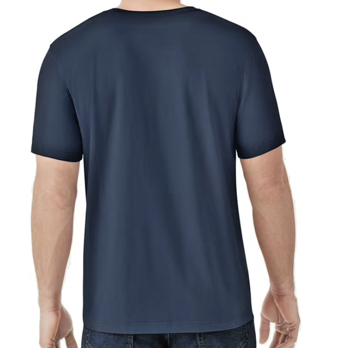 Tee Shirt Blue Cove Short Sleeve Crew Neck Soft Men’s 3XL By Member’s Mark
