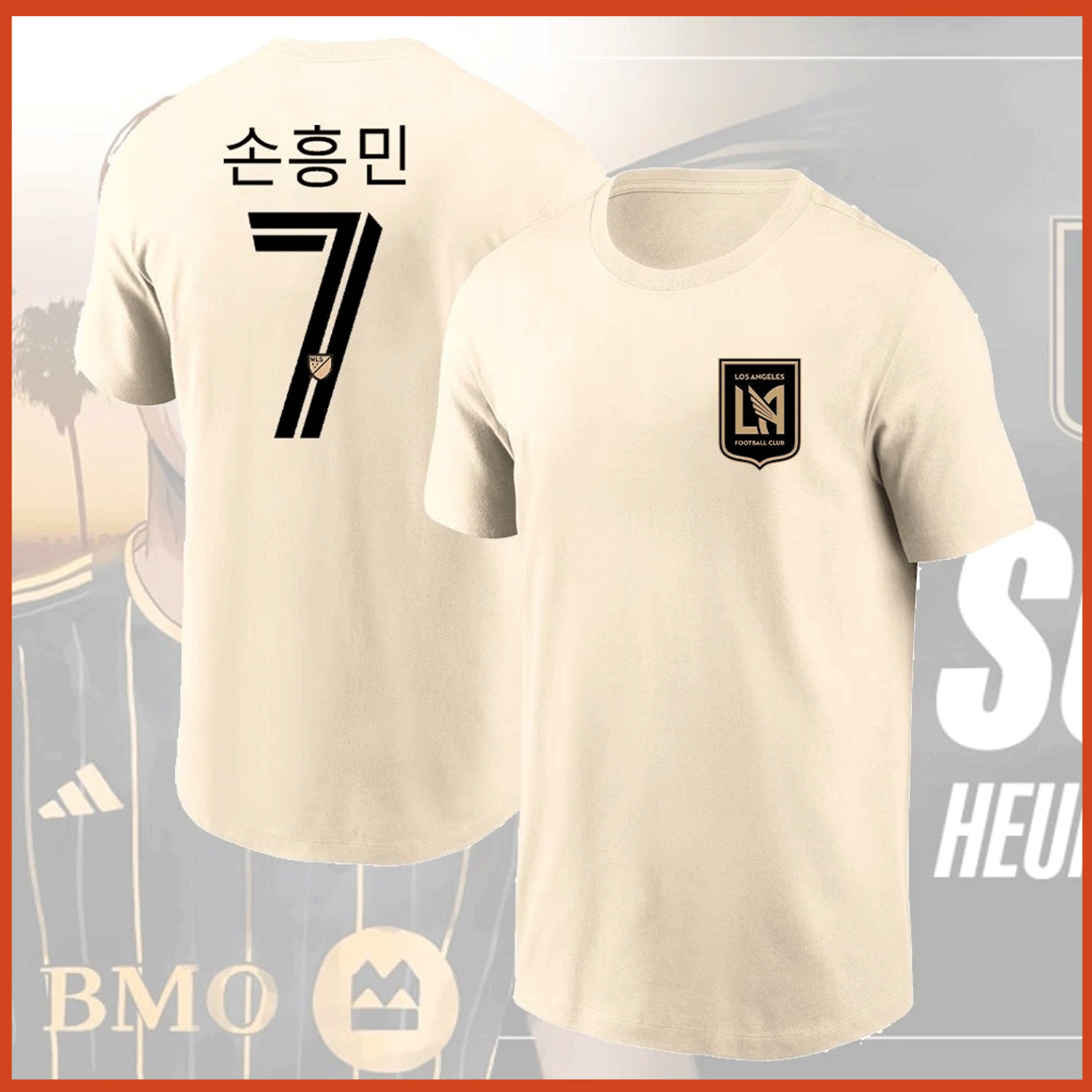 SALE OFF – 2025 Son Heung #7 Min LAFC Kanji Name and Number Player T Shirt