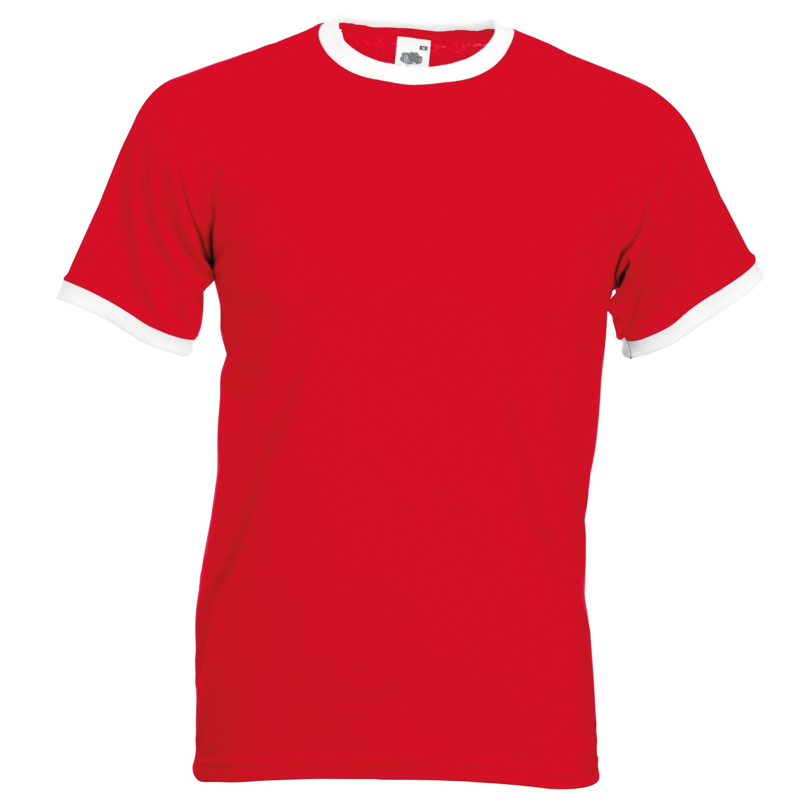 Fruit of the Loom Cotton Ringer T – Contrast Collar/Hem T-shirt