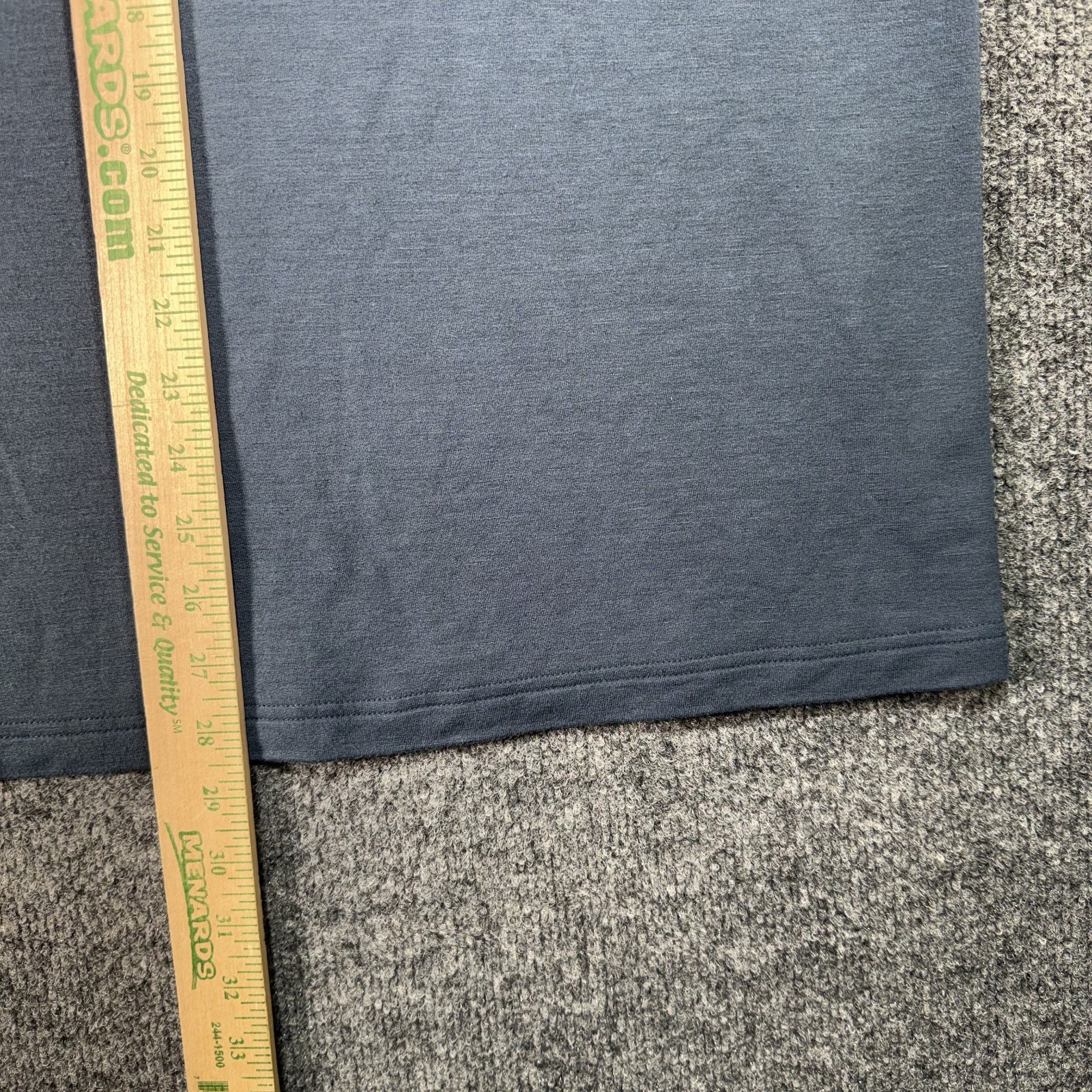 Mugsy Cashtech Henley Shirt Mens Large Blue Stripped Modal Cashmere Stretch Soft