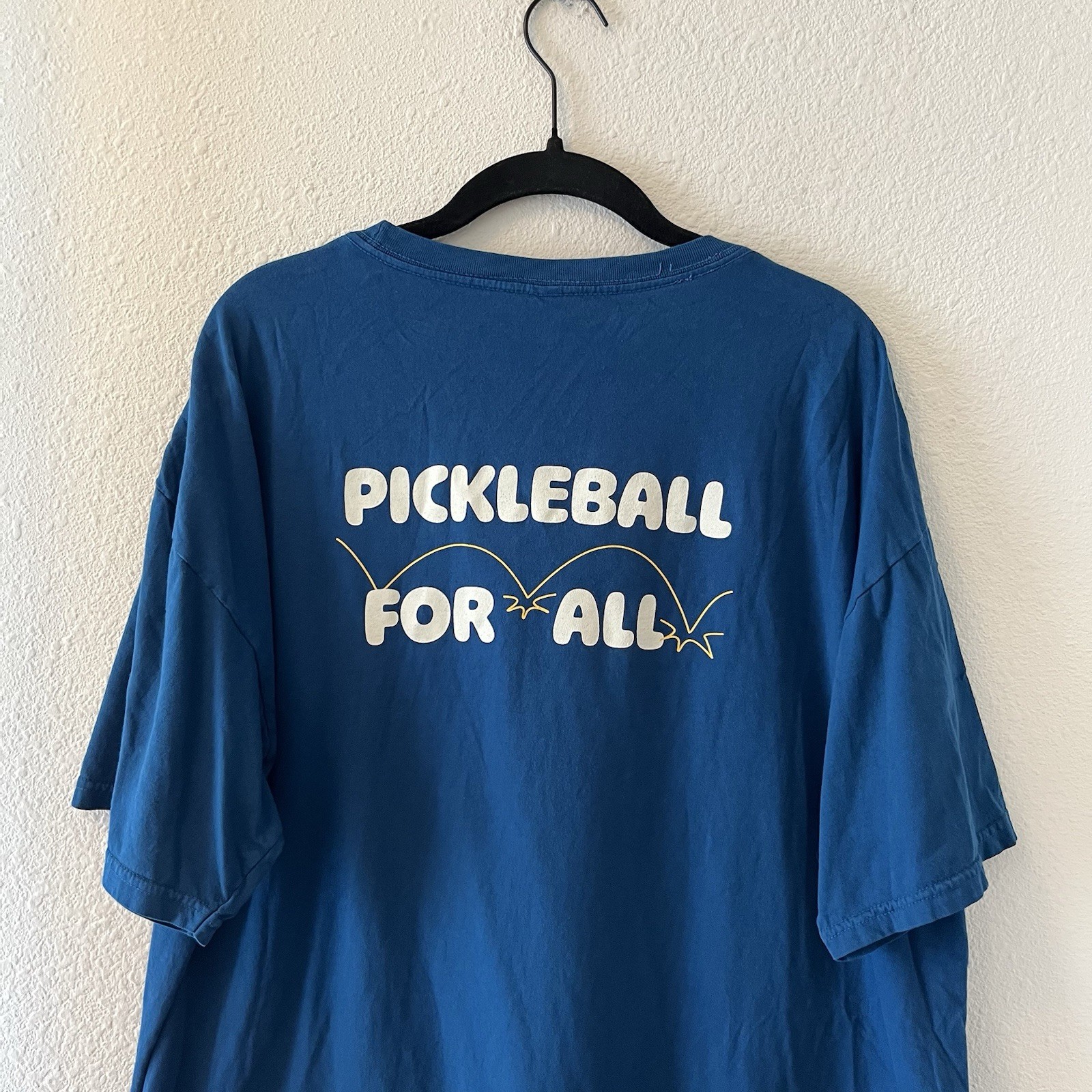 Outdoor Voices T-Shirt Men’s XL Pickleball Graphic Blue Gym Workout Athletic