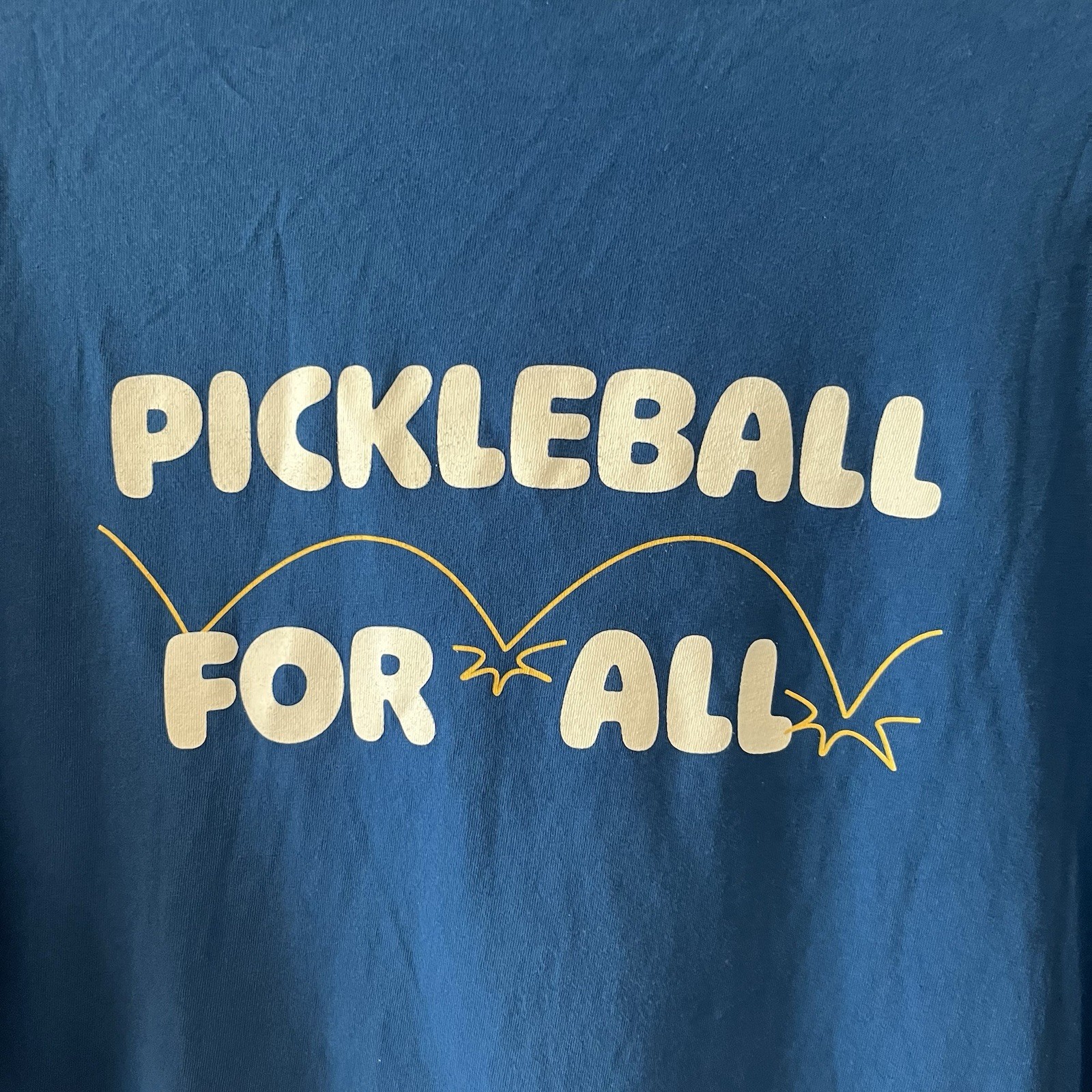Outdoor Voices T-Shirt Men’s XL Pickleball Graphic Blue Gym Workout Athletic