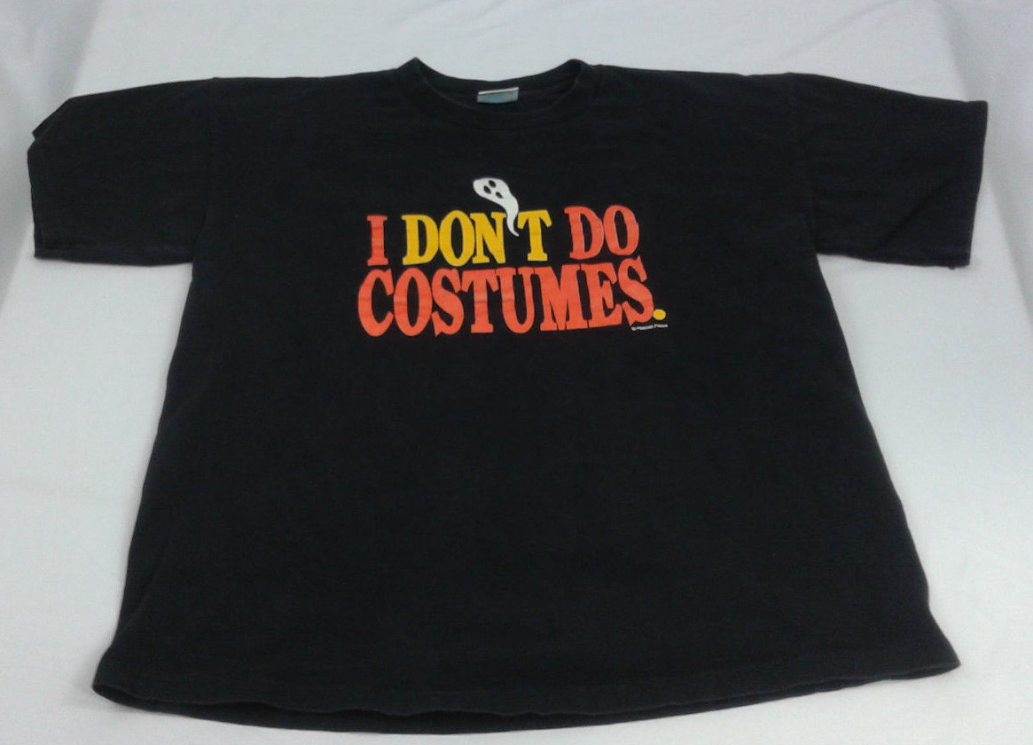 I Don’t Do Costumes Novelty Halloween Graphic Tshirt Size XL