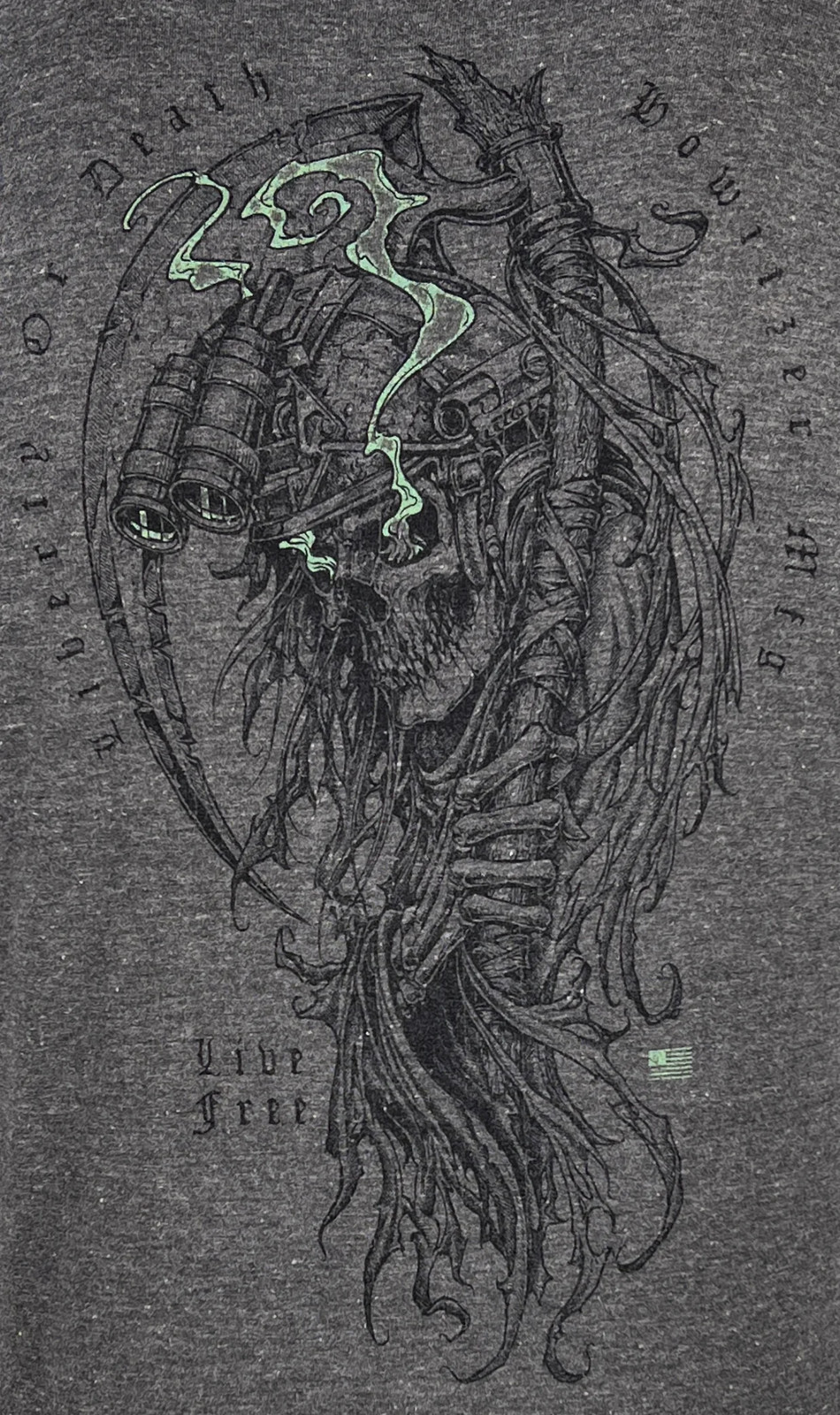 Howitzer Style Men’s T-Shirt Liberty Reaper Military Grunt MFG
