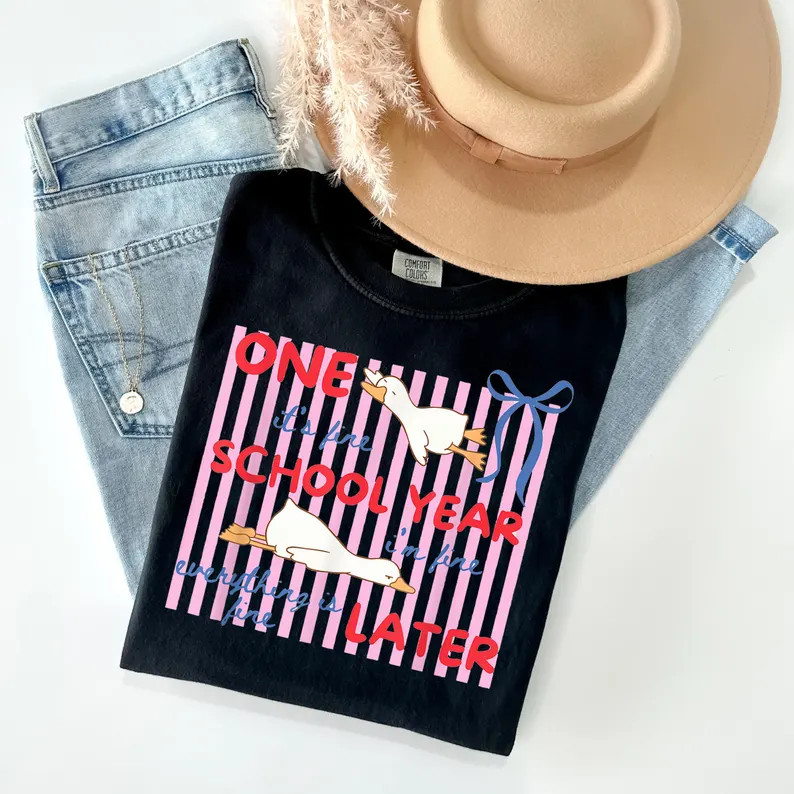 Striped One School Year Comfort Tee