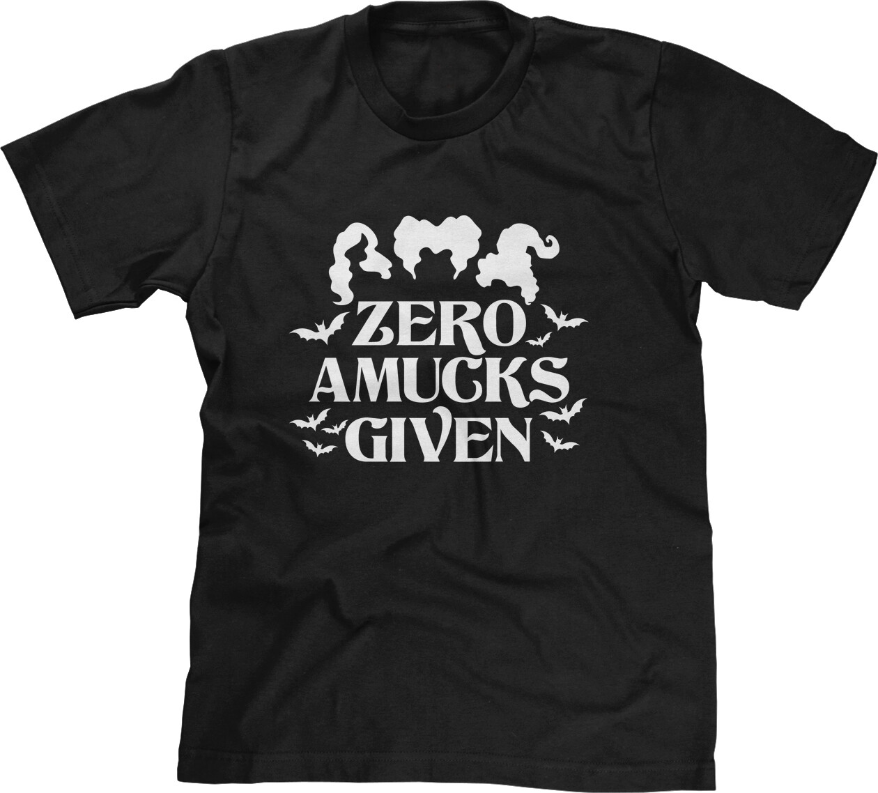 Zero Amucks Witches Halloween Costume Party Funny Sanderson Saying Mens Tee