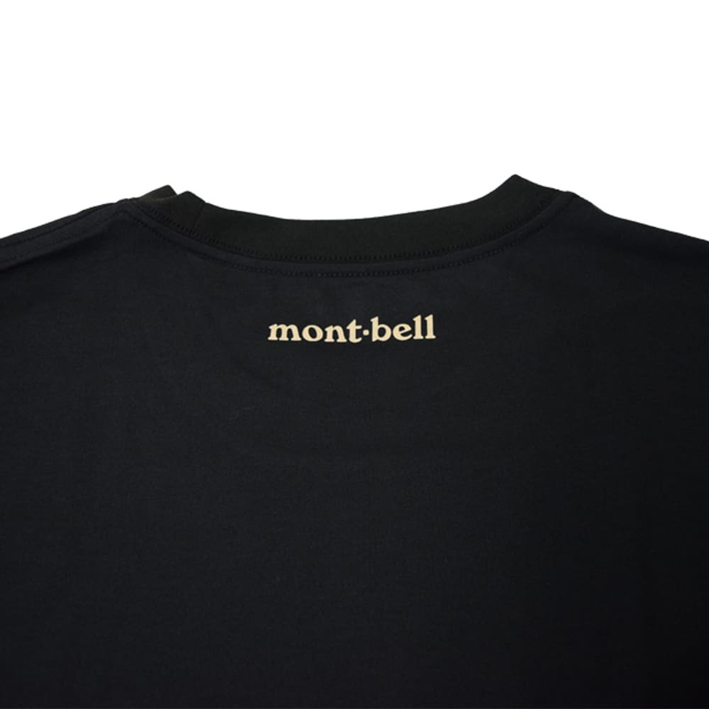 Montbell T-shirt XS or S or M or L or XL sizes black, unisex UV protection