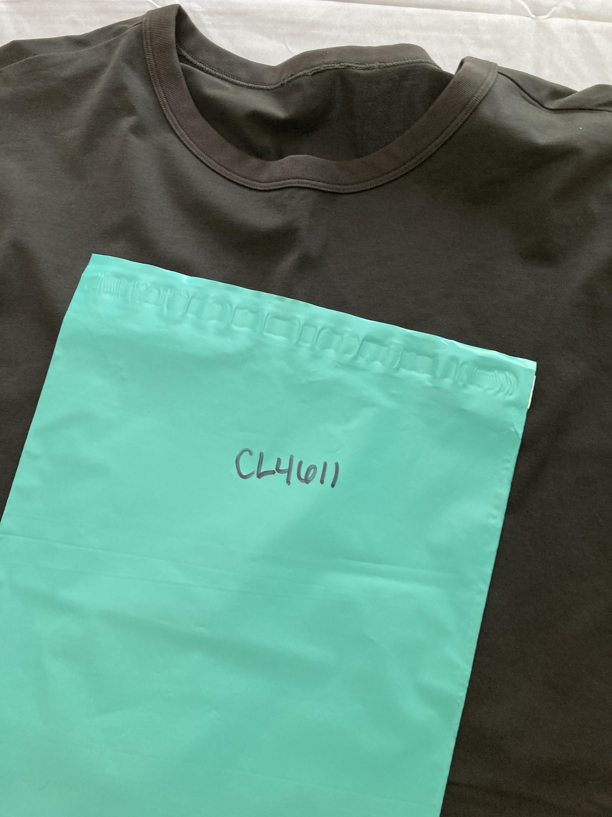 Casual Solid Shirt Mens L+ Gray Short Sleeve Crewneck Soft Stretch Jersey Tee