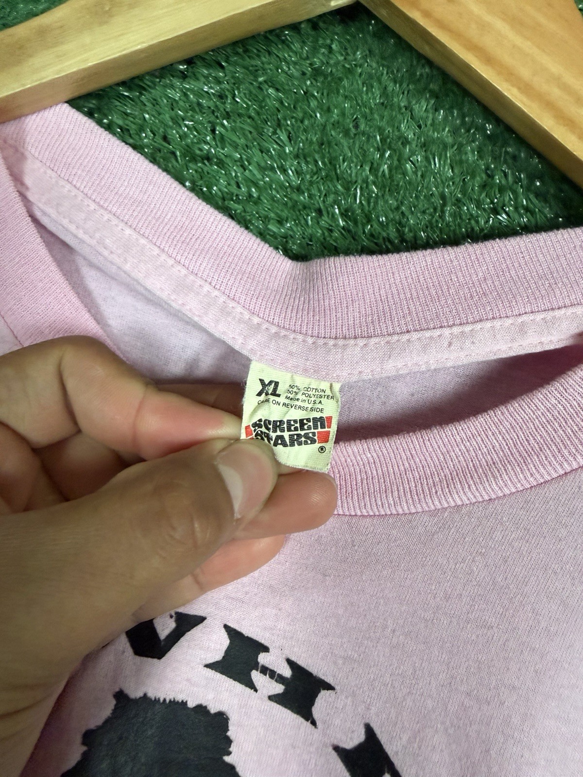 VTG 80s BuckWheat Buck’s Gym Little Rascals Gold’s Gym Pink T-Shirt Size XL