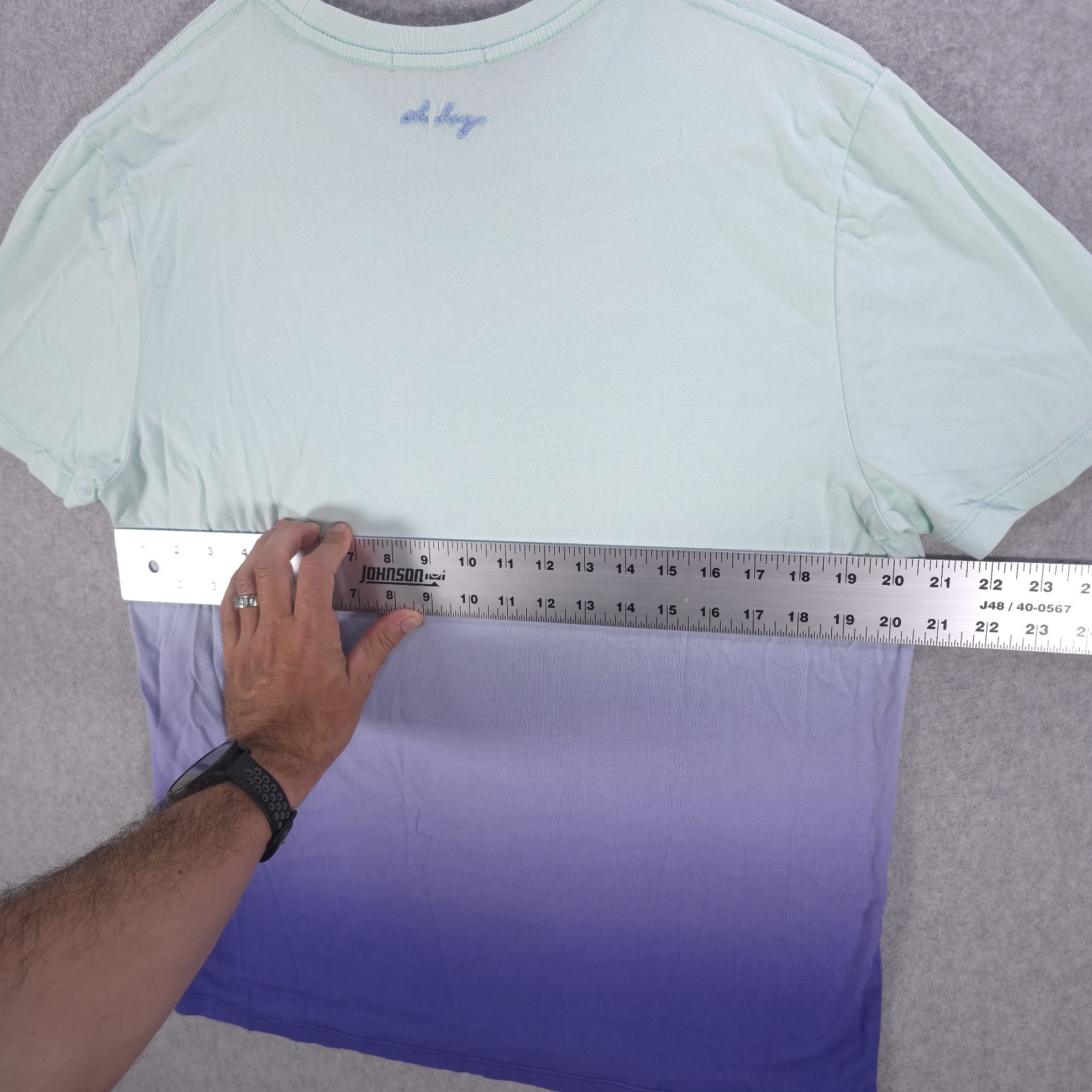 Marine Layer Signature Crew Tee Gradient Modal Casual Shirt Mens Medium