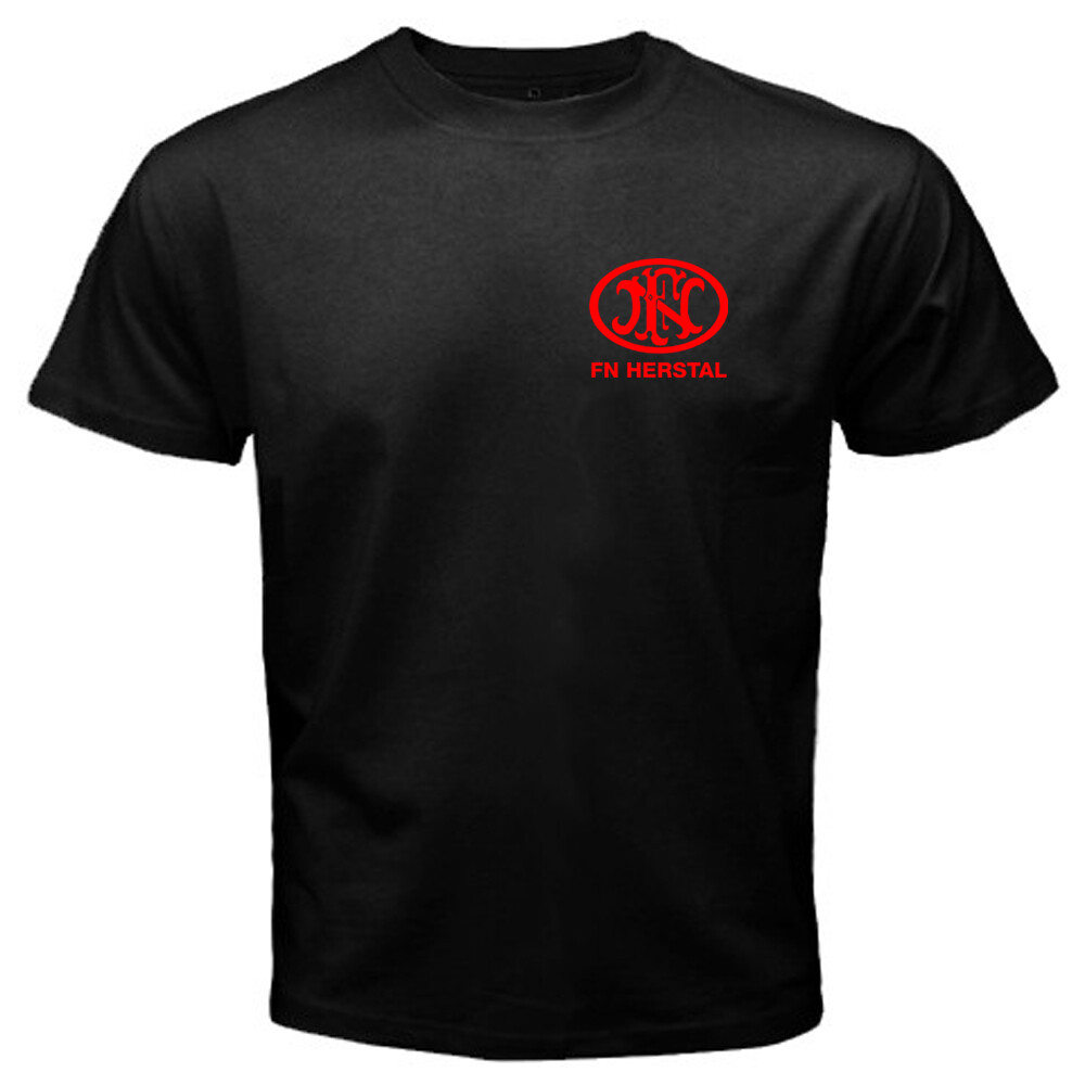 FN Herstal Firearms Guns Men’s Black T-Shirt Size S to 5XL
