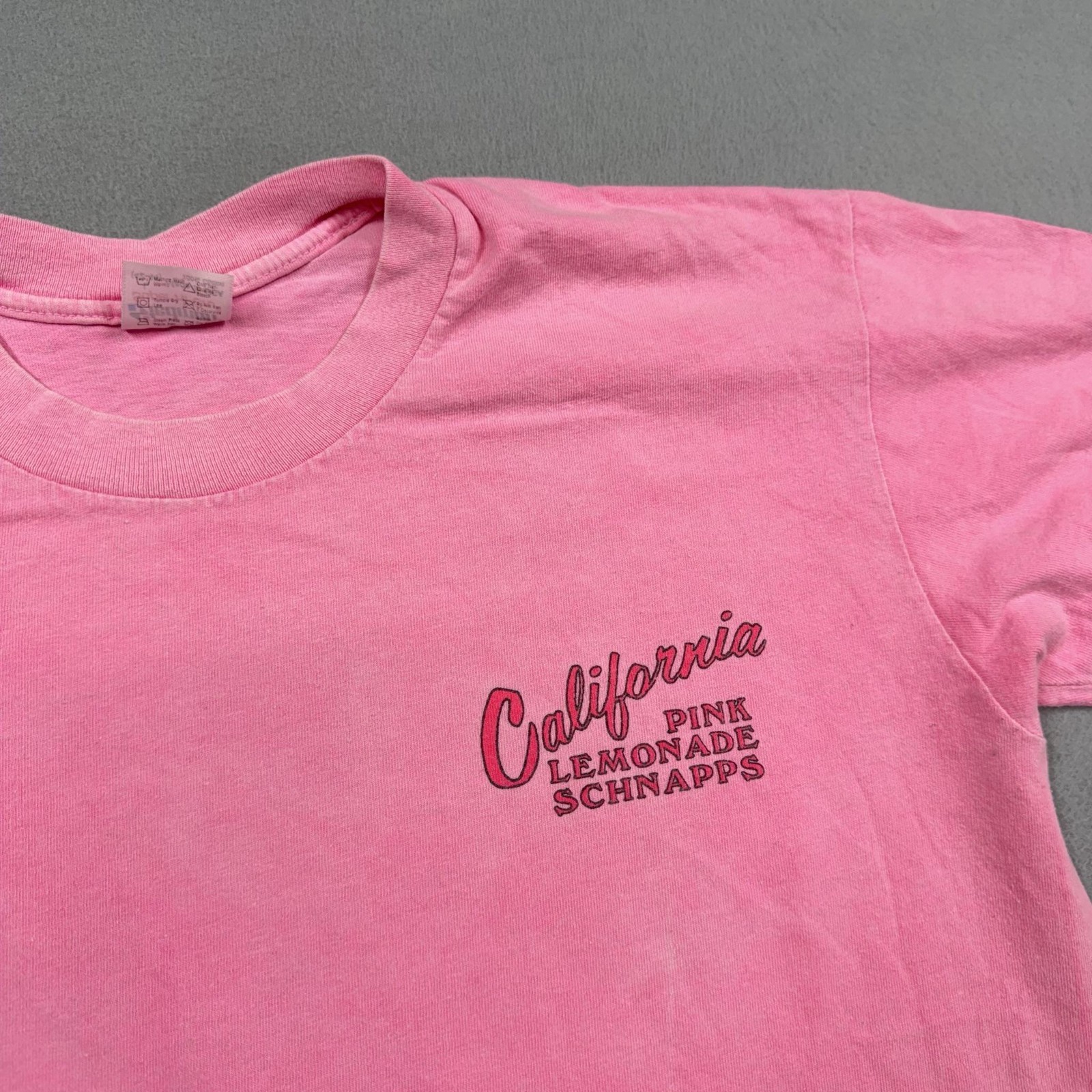 Vintage Stedman Shirt Mens Large Pink California Pink Lemonade Schnapps Tee