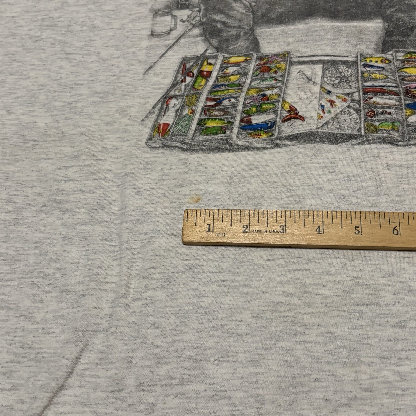 So Many Lures So Little Time Oneita Graphic T Shirt Men’s Size XXL Made In USA