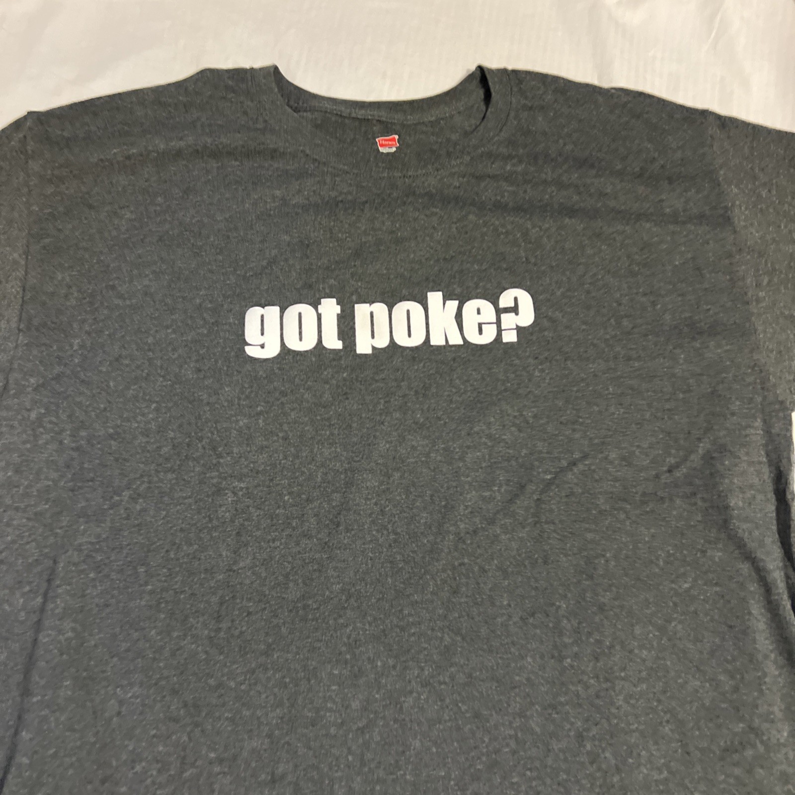 Got Poke ? Tshirt XL Tamura’s Hawaii Gray Fish Hawaiian
