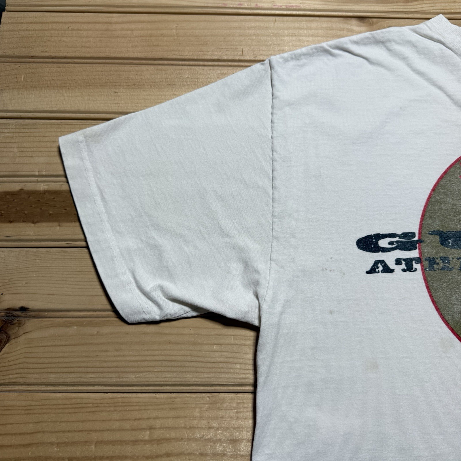 Vintage 1995 Guess Athletic Dept Baseball Graphic T-Shirt Size Medium / XL USA