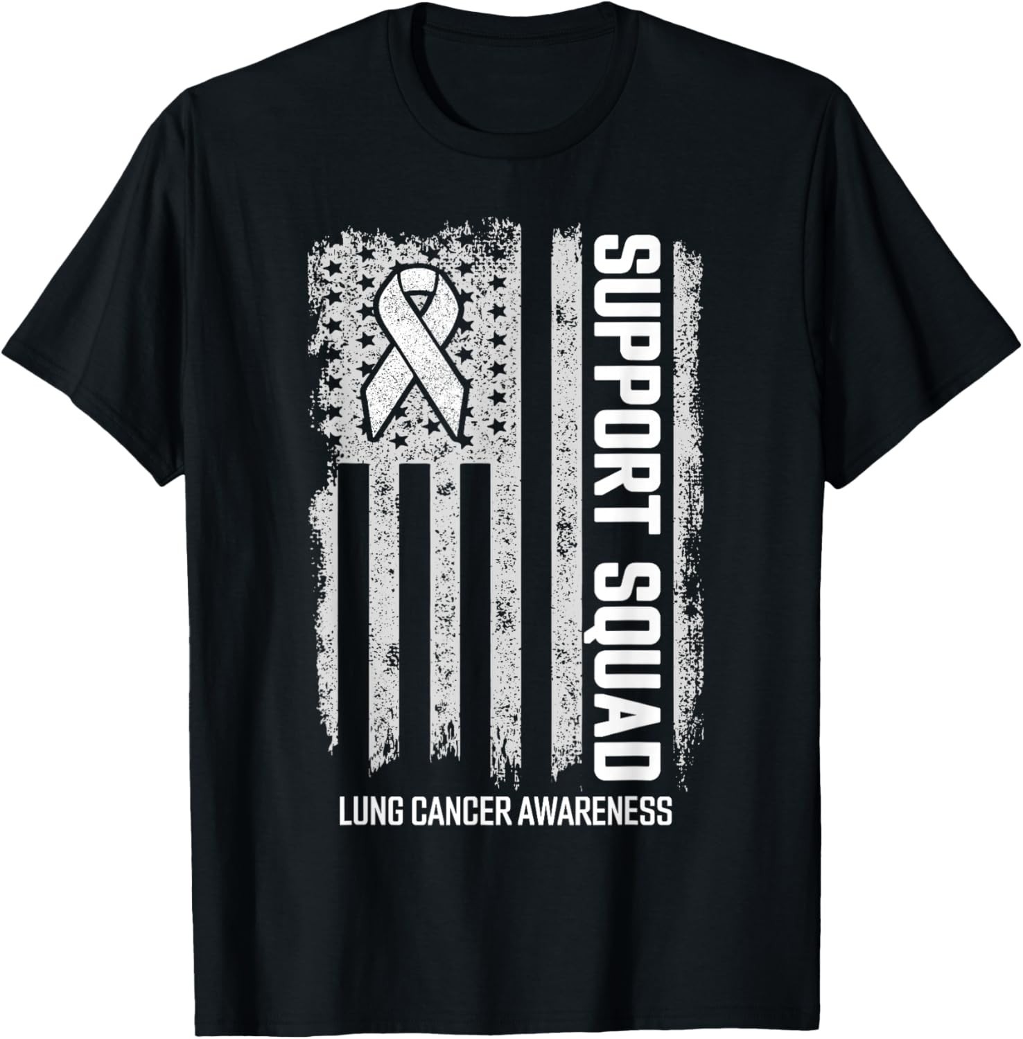 Lung Cancer Shirts Support Squad Lung Cancer Awareness Gift Unisex T-Shirt