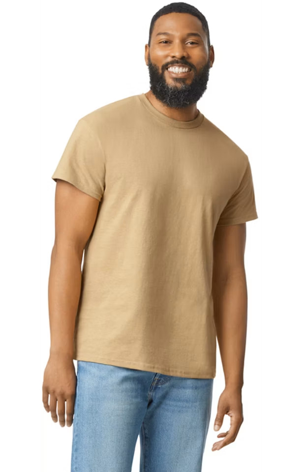 Gildan Adult Ultra Cotton T-Shirt Size 3XL, Style G2000-Tan