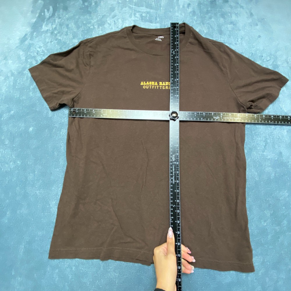 Old Navy T-Shirt Mens Large Brown Cotton Soft Washed Classic Outdoor Casual Tee