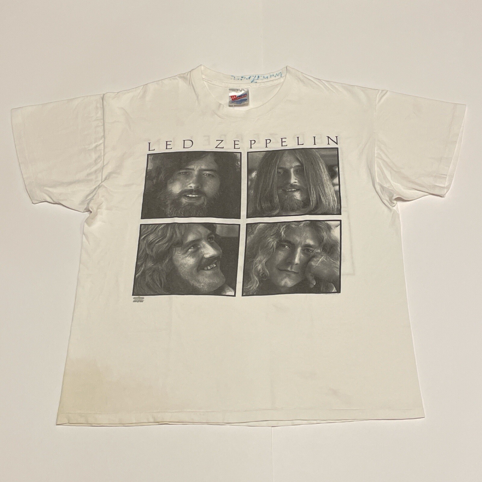 VINTAGE LED ZEPPELIN 90s SELF PORTRAIT PHOTO T SHIRT (LARGE)