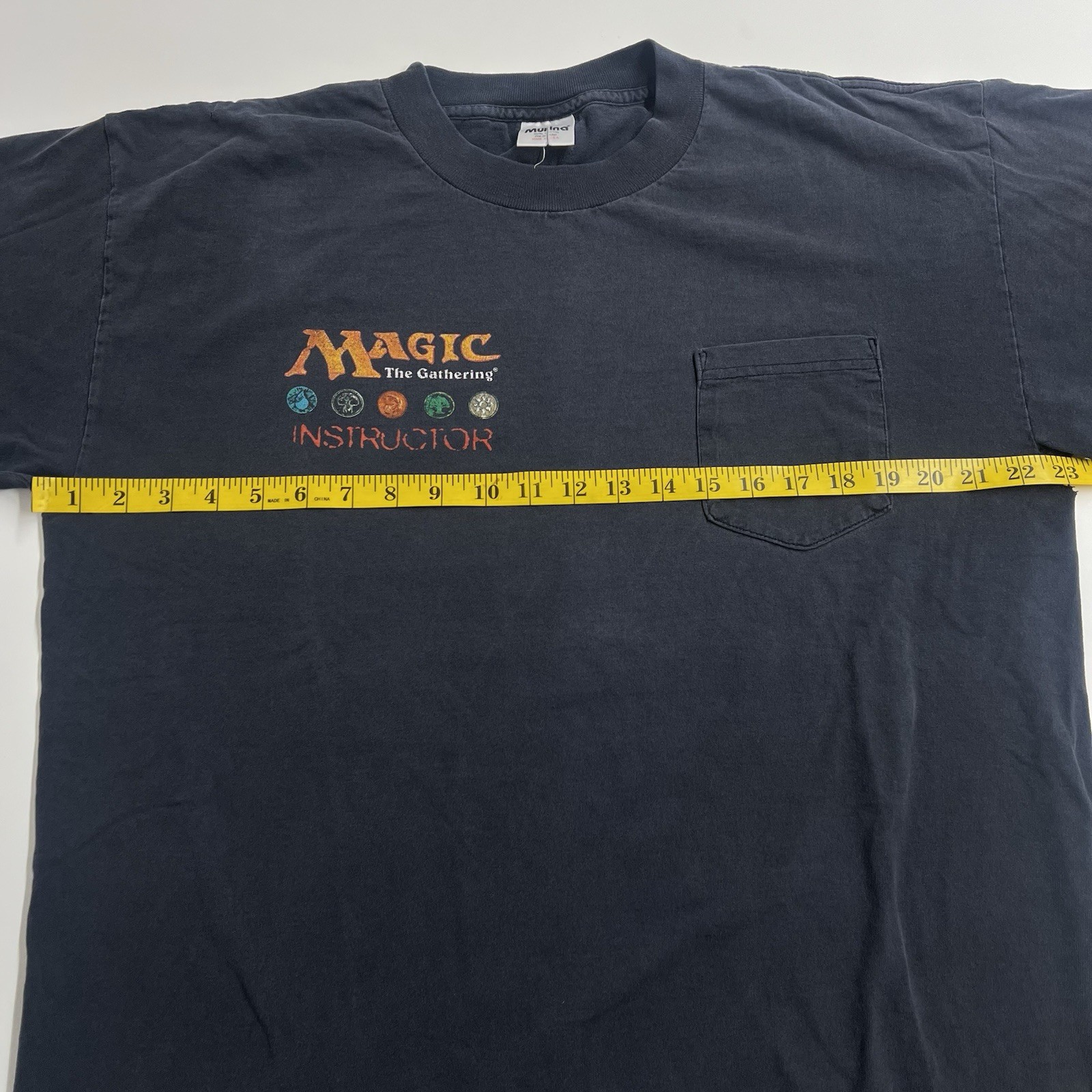 Vintage 90s Murina MAGIC THE GATHERING Instructor Men’s XL Blue TCG T-Shirt