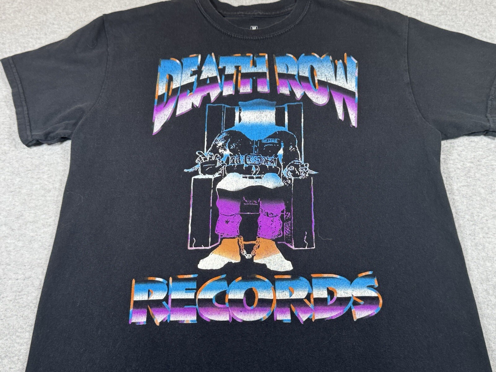 Death Row Records Shirt Adult Black Medium Recording Company Rap Hip Hop Music