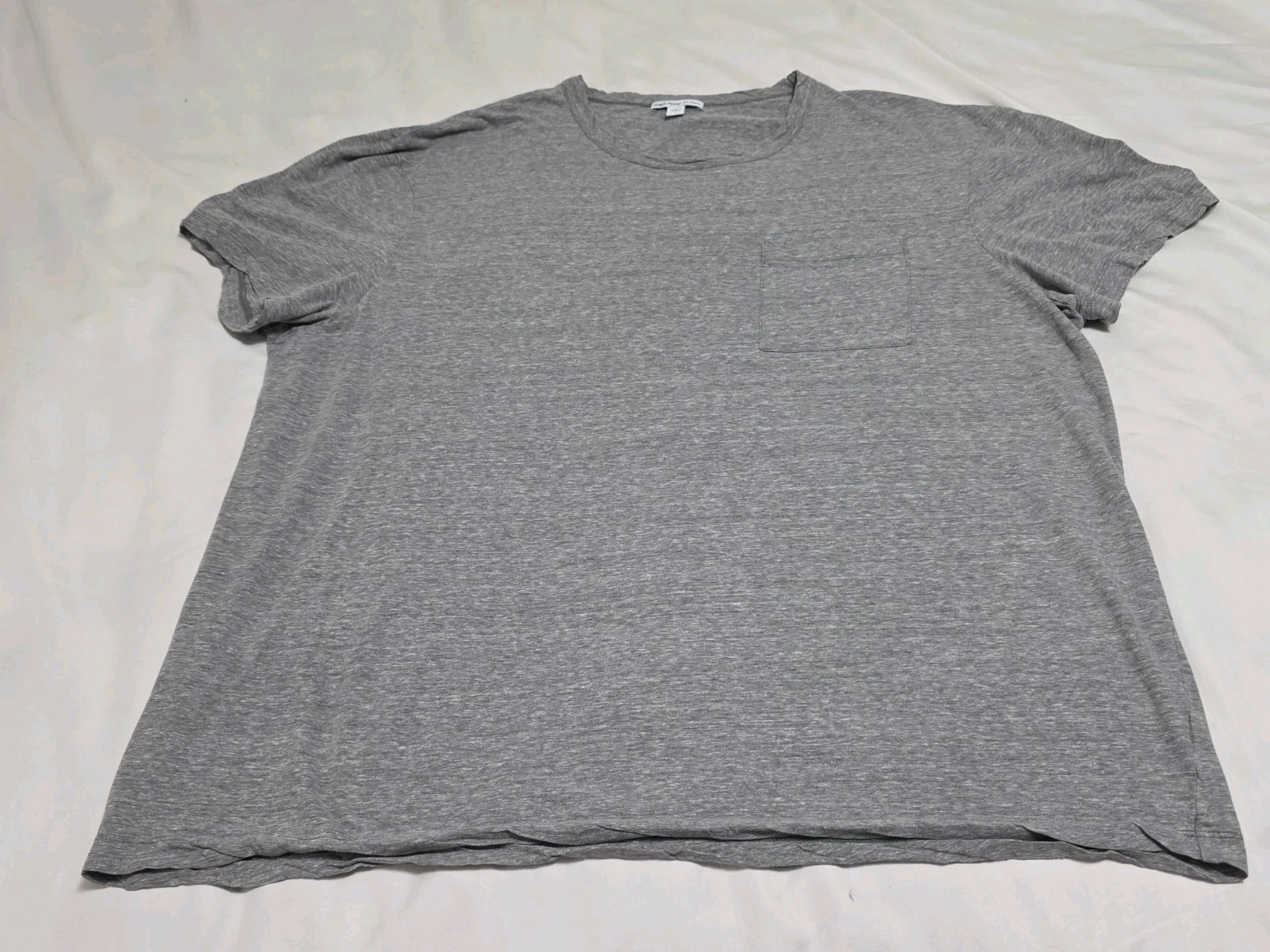 JAMES PERSE Standard Light Heather Gray Pocket Short Sleeve Tshirt 4 Made JAPAN