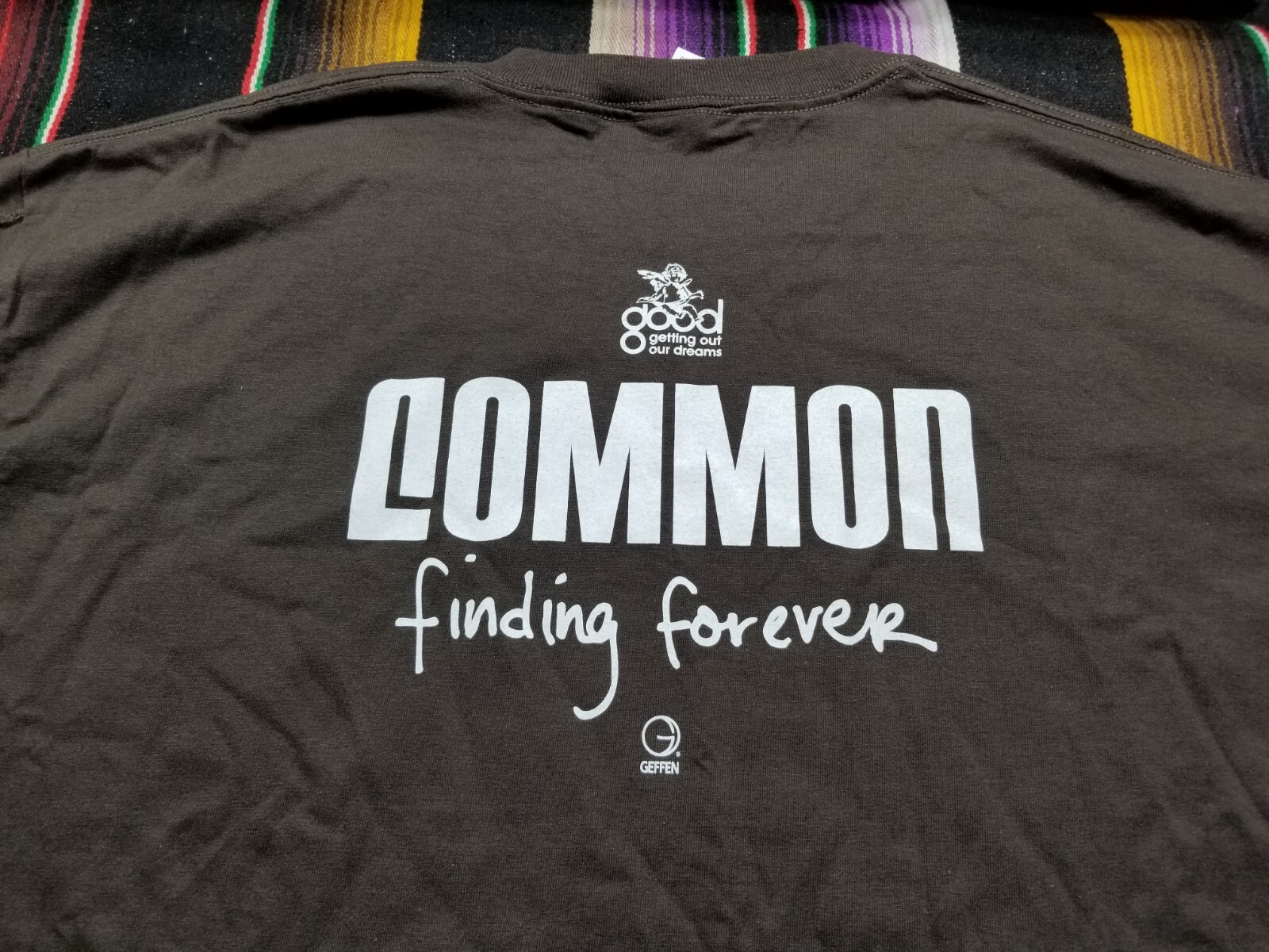 COMMON FINDING FOREVER GEFFEN RECORDS PROMO T-SHIRT SIZE XL 22.5X30.5