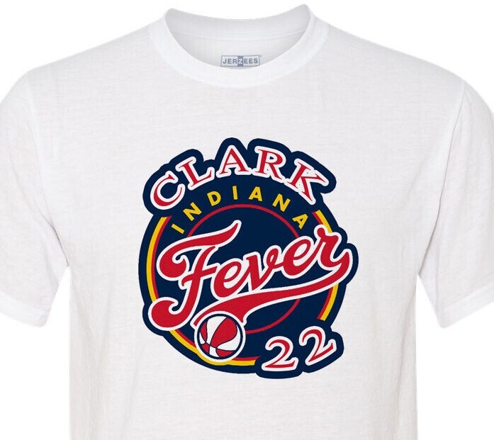 Clark 22 – Indiana Fever – Caitlin Clark – WNBA – Adult, Youth & Toddler Sizes