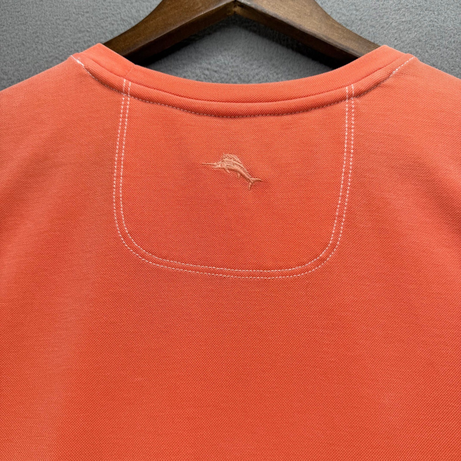 Tommy Bahama T-Shirt Bali Skyline Regular Fit Medium Orange Short Sleeve Tencel