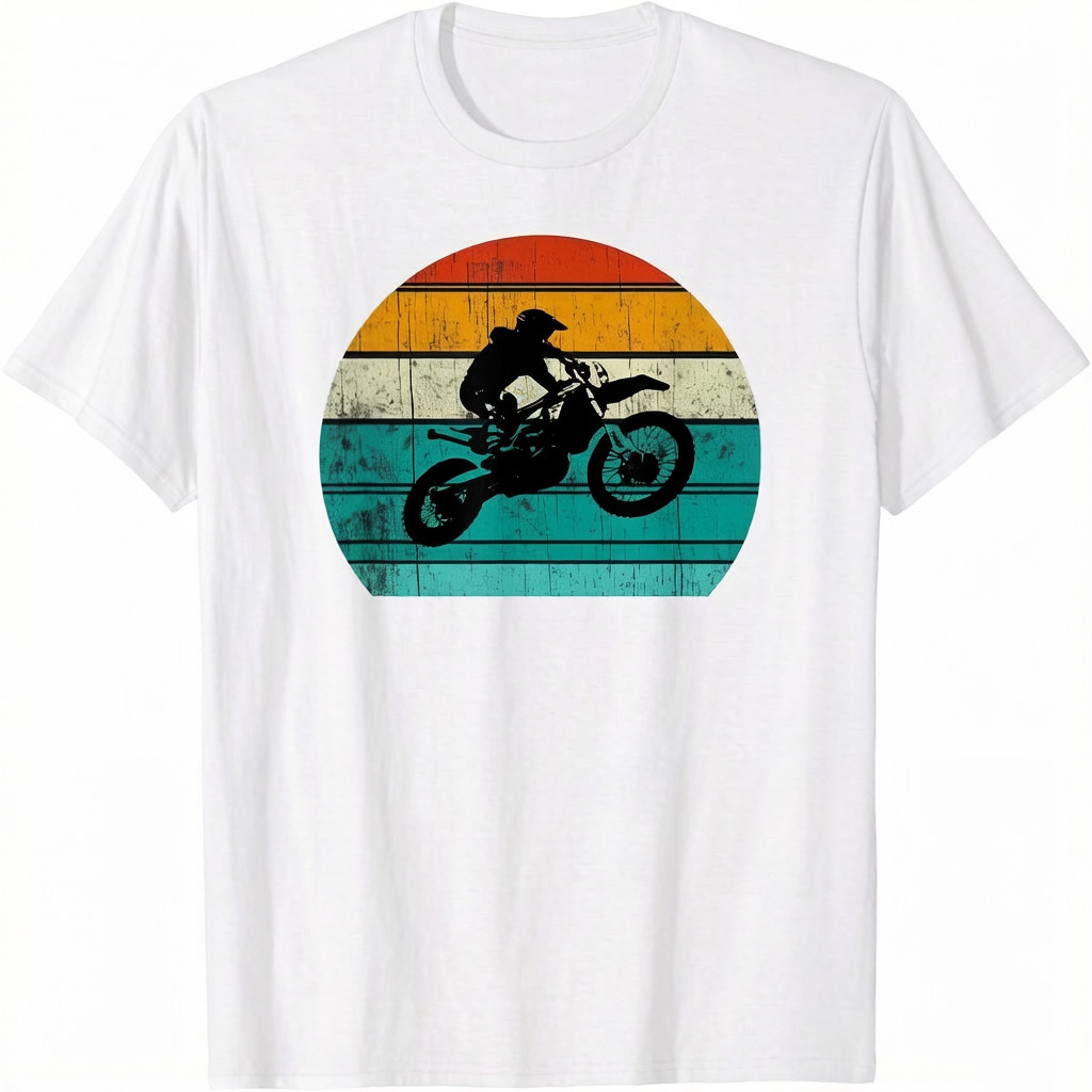 Dirt Bike Motocross Motorcycle Vintage Retro Unisex T-Shirt