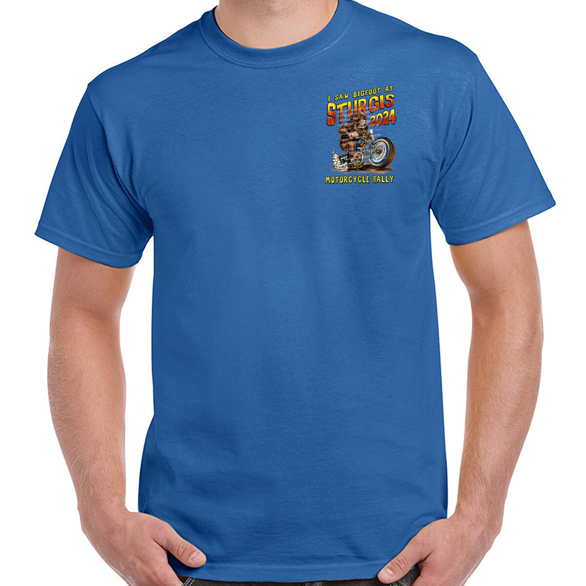 2024 Sturgis Motorcycle Rally Legend of Bigfoot T-Shirt No Harley