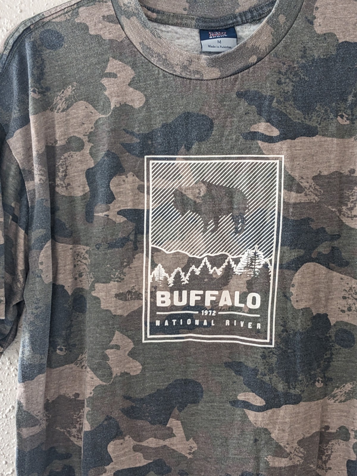 MV Sport Camo Buffalo National River Graphic T-shirt