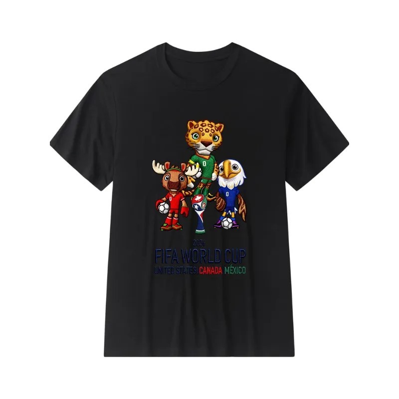 Funny 2026 FIFA World Cup UNITED STATES CANADA Graphic Unisex T-Shirt SIZE S-5XL