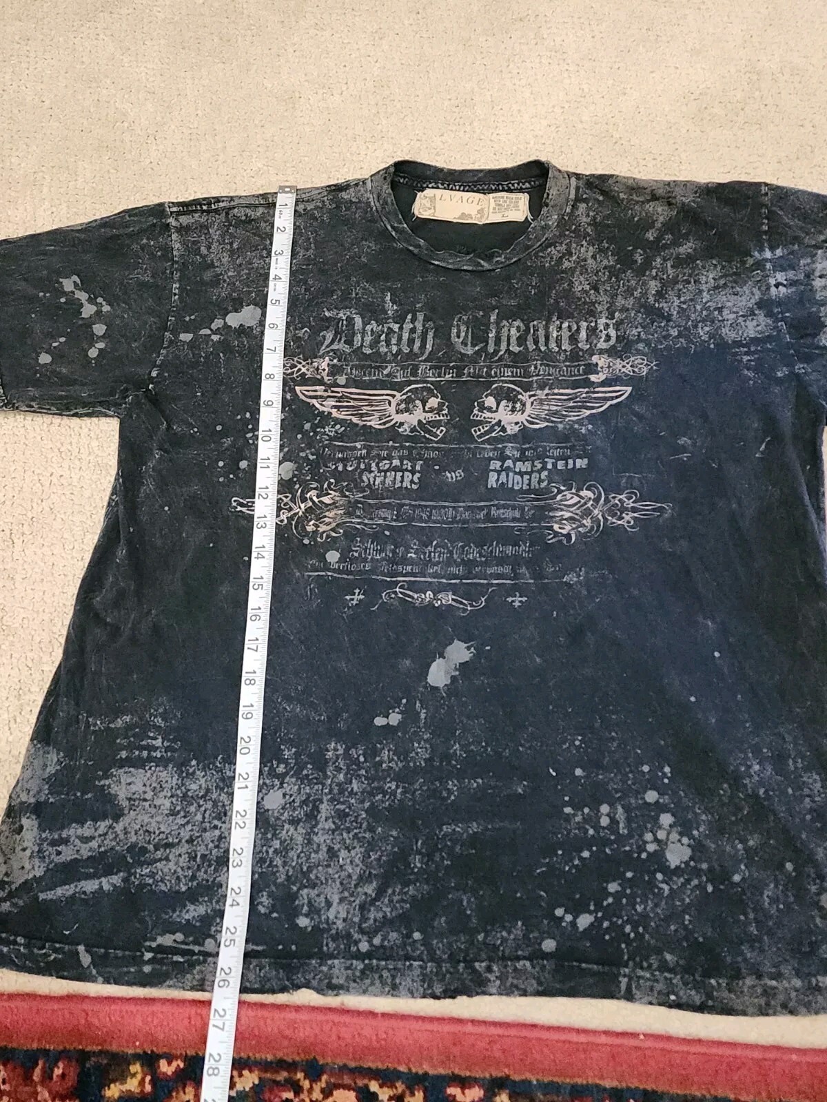 Salvage Death Cheaters Distressed Men’s Size Large Tshirt Rare